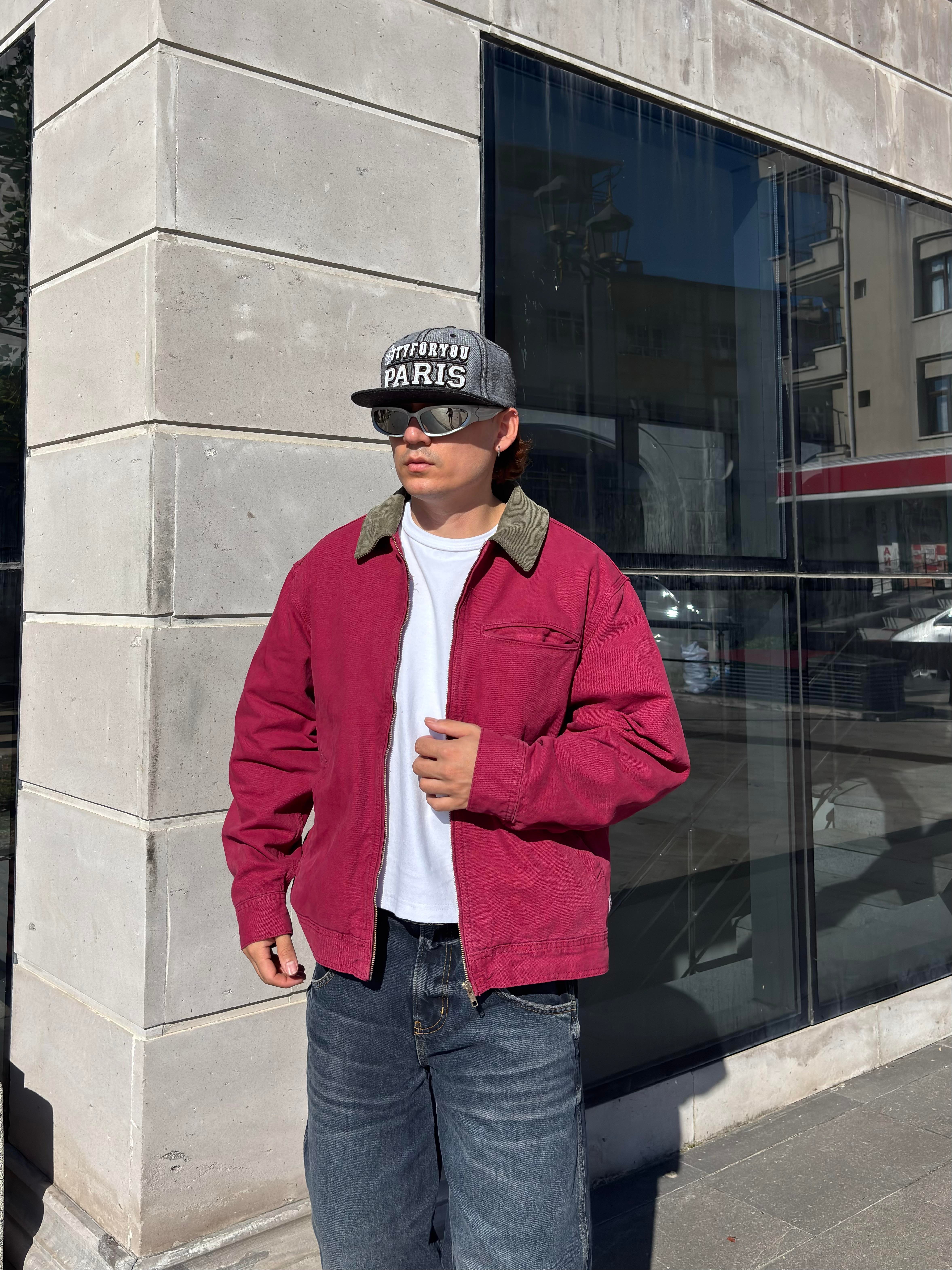 Premium Red Alba Worker Jacket