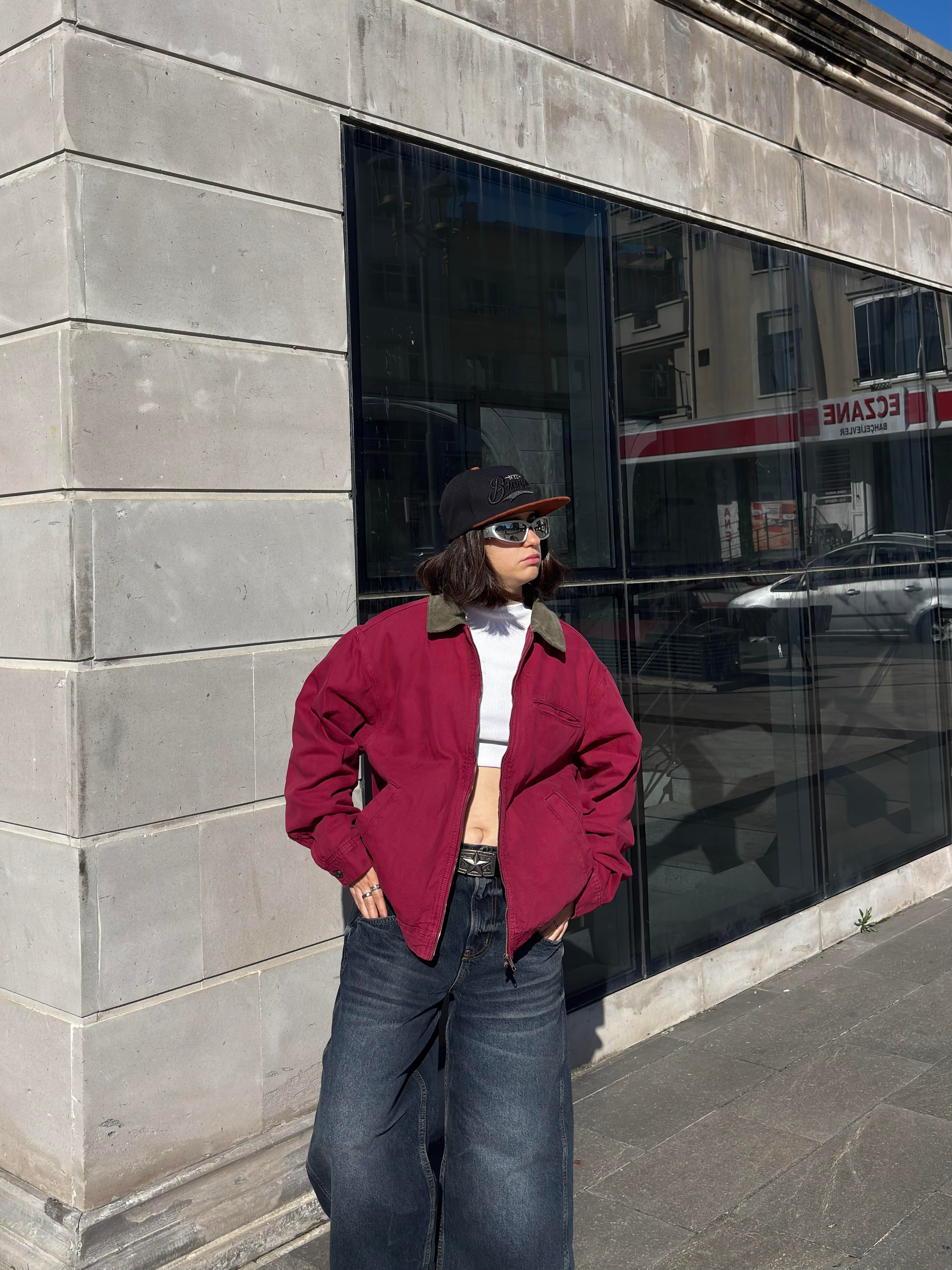 Premium Red Alba Worker Jacket