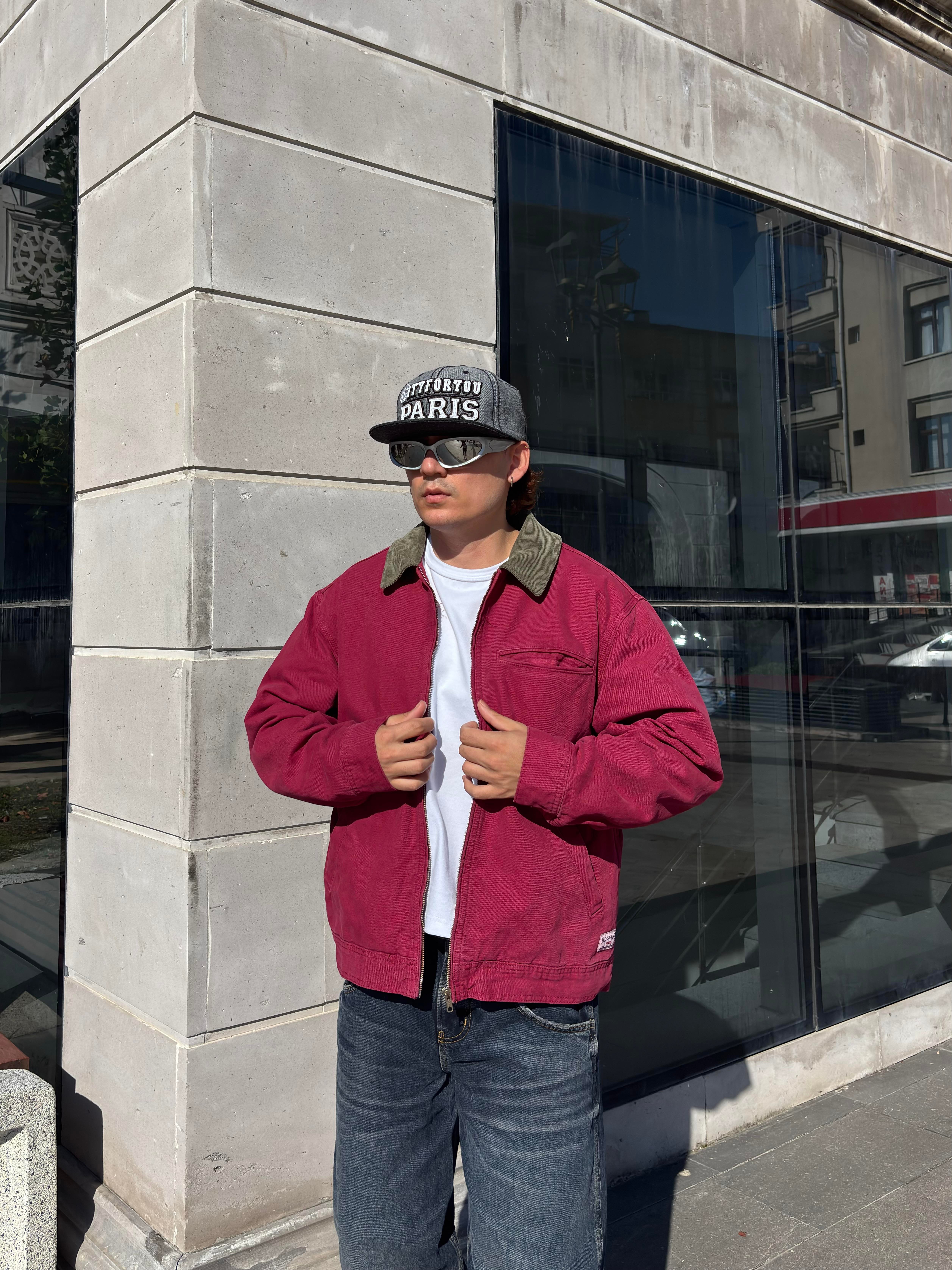 Premium Red Alba Worker Jacket