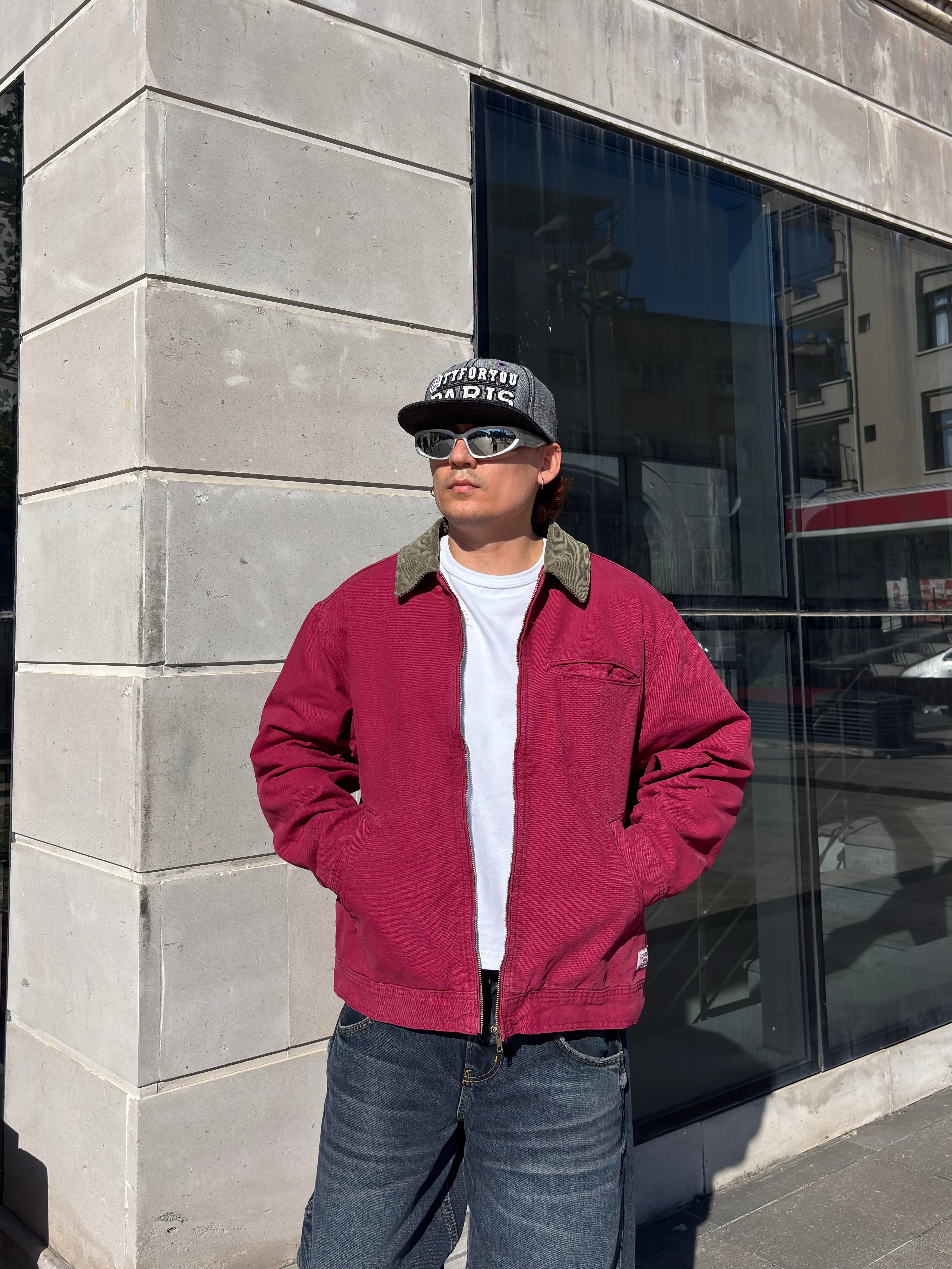 Premium Red Alba Worker Jacket