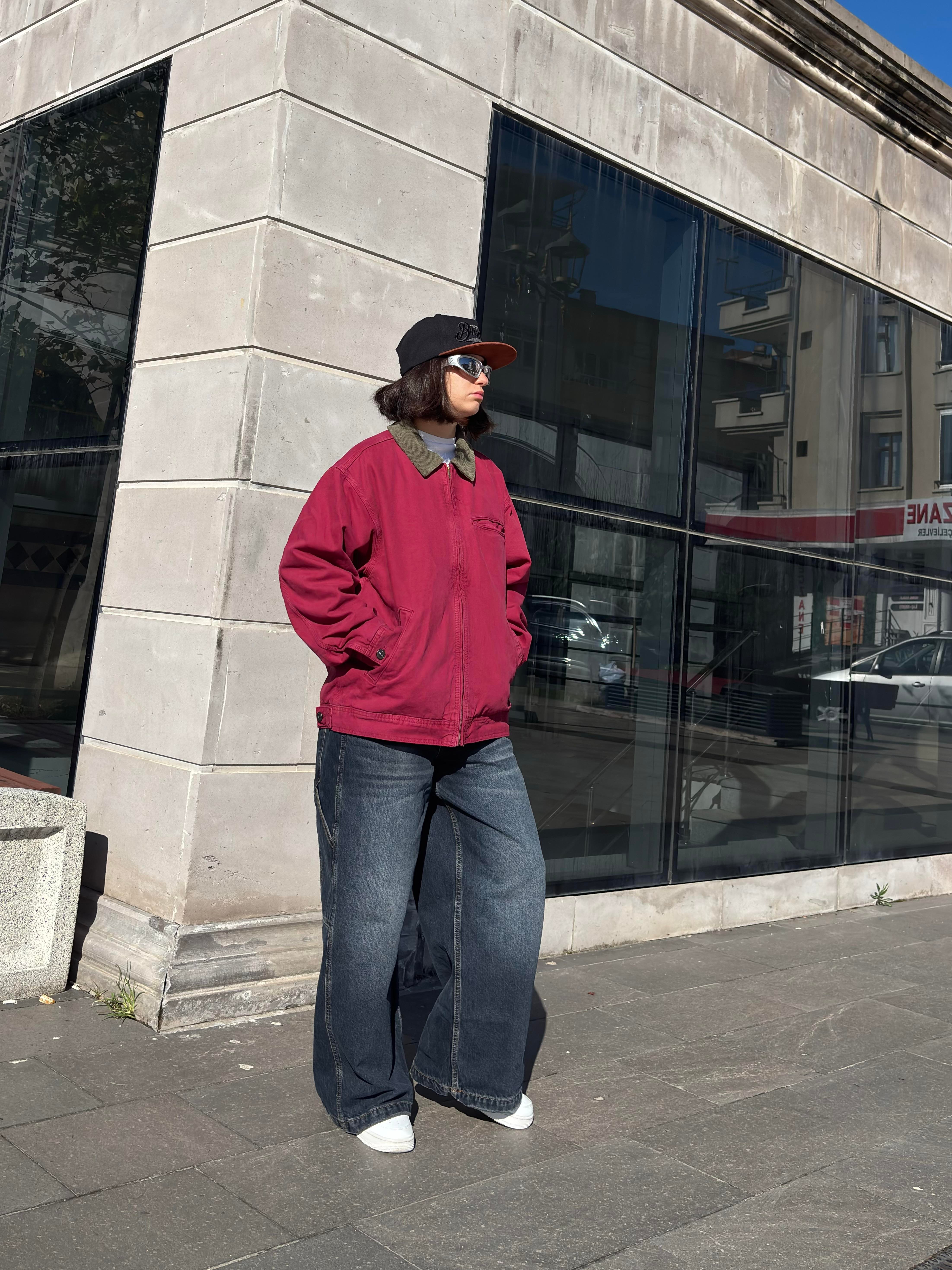 Premium Red Alba Worker Jacket