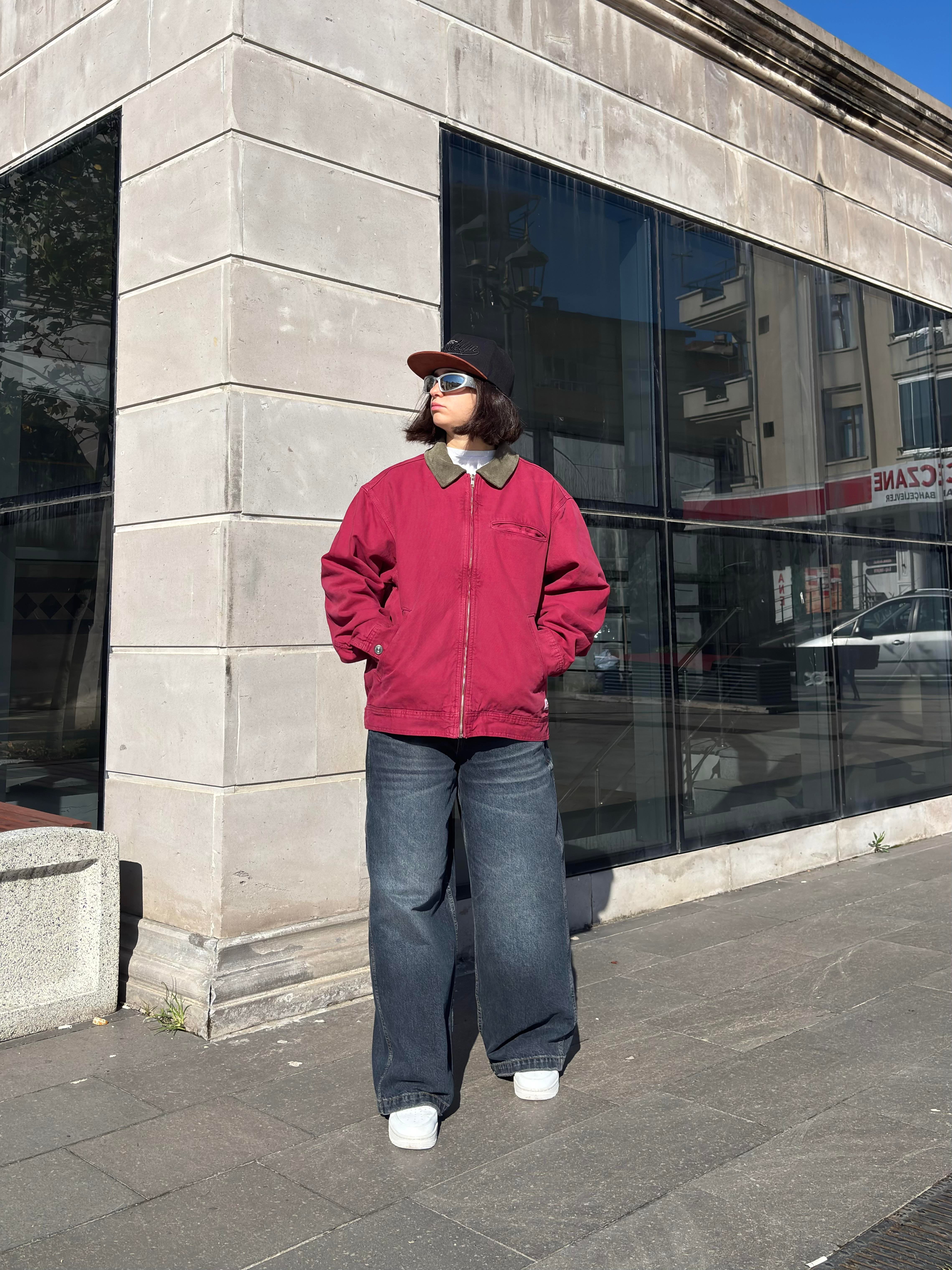 Premium Red Alba Worker Jacket