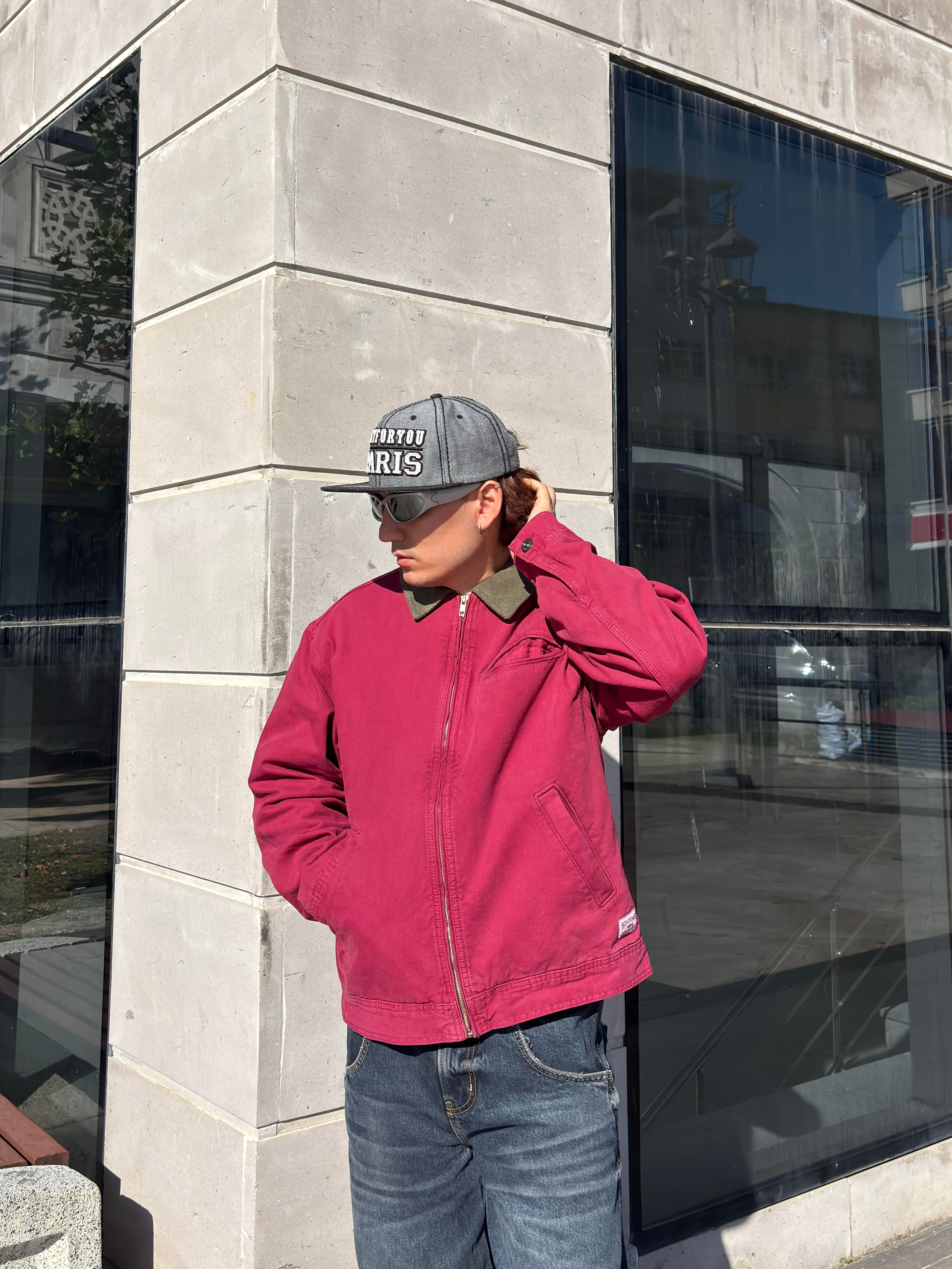 Premium Red Alba Worker Jacket