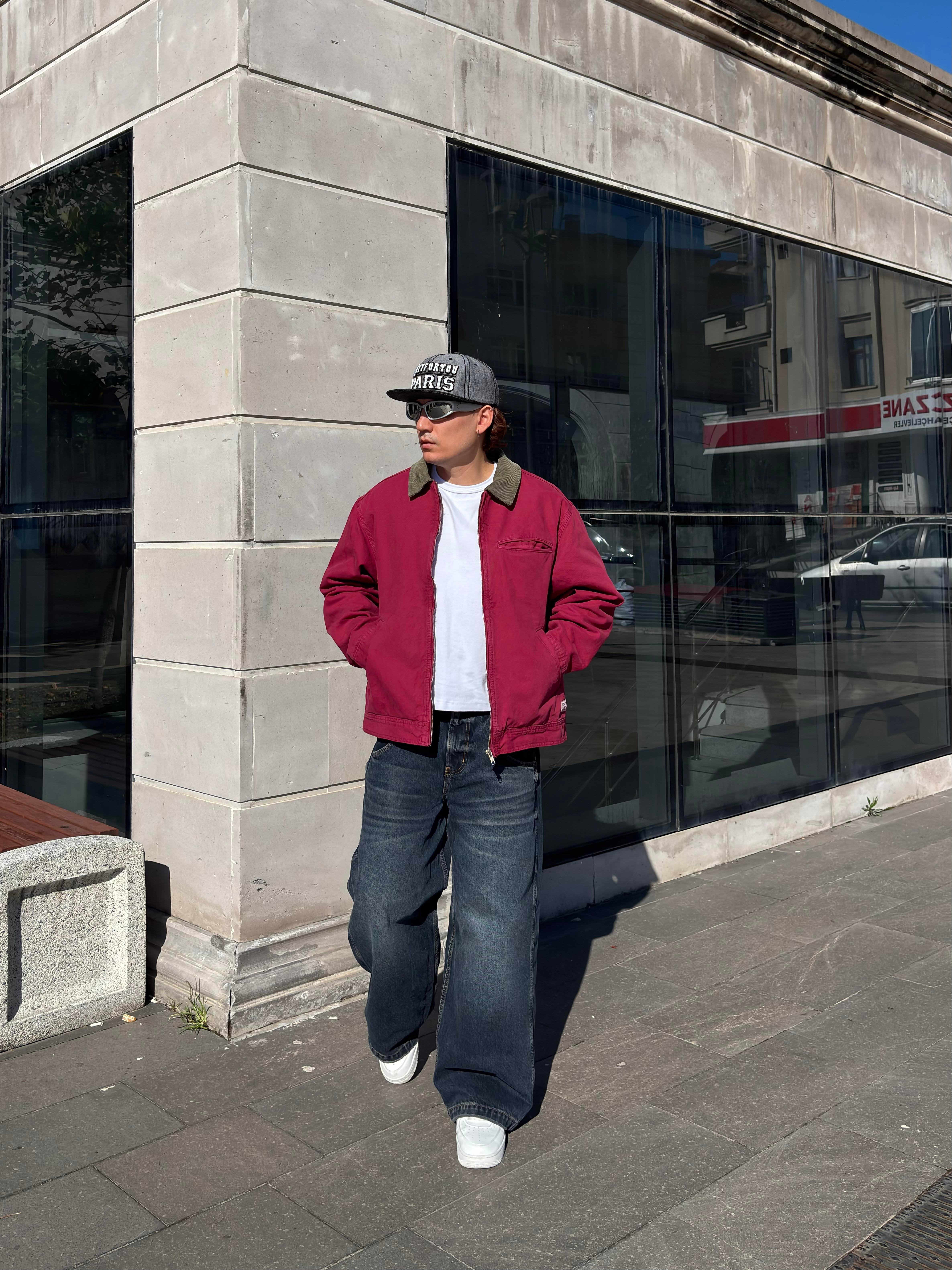 Premium Red Alba Worker Jacket