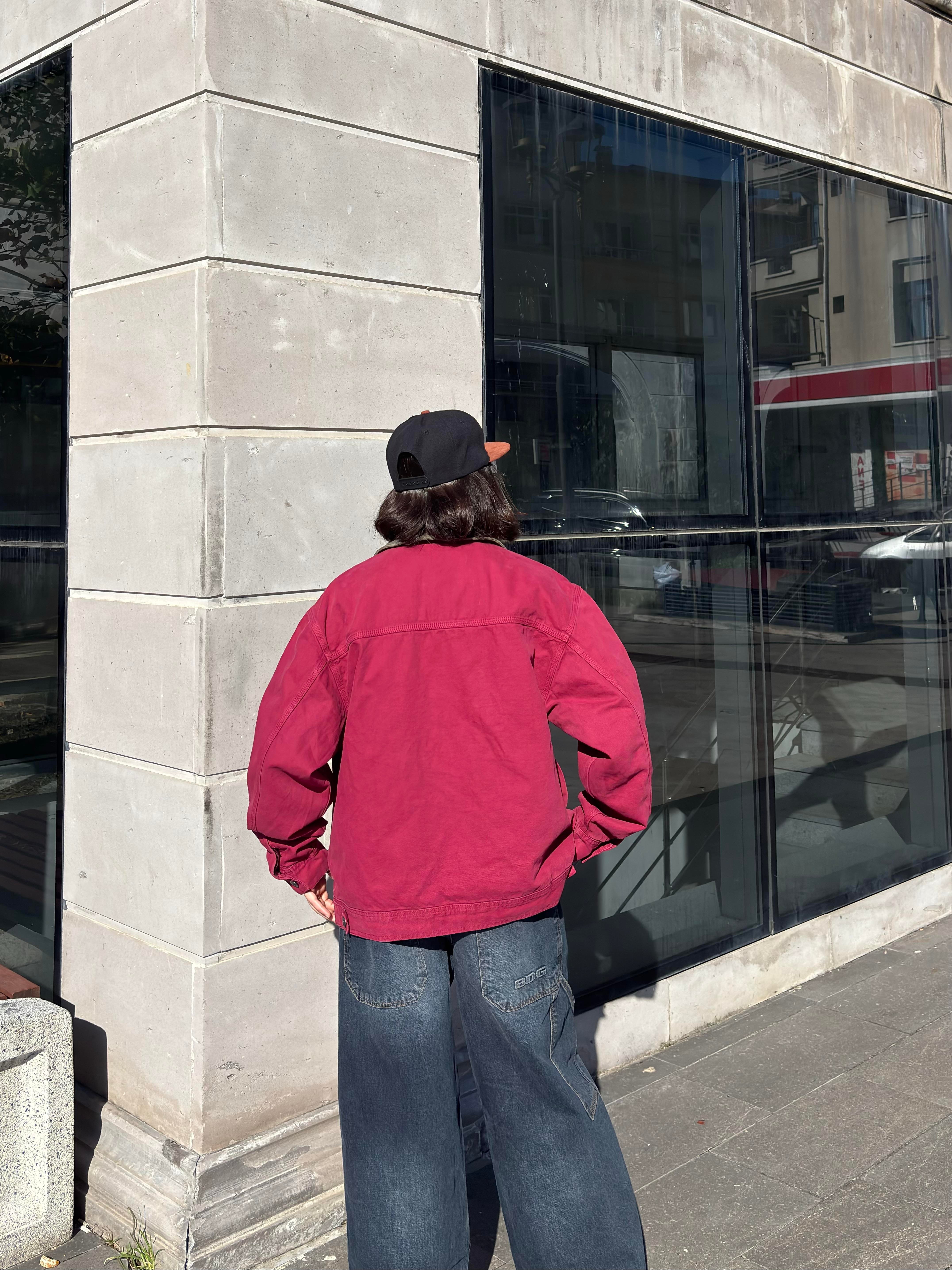 Premium Red Alba Worker Jacket