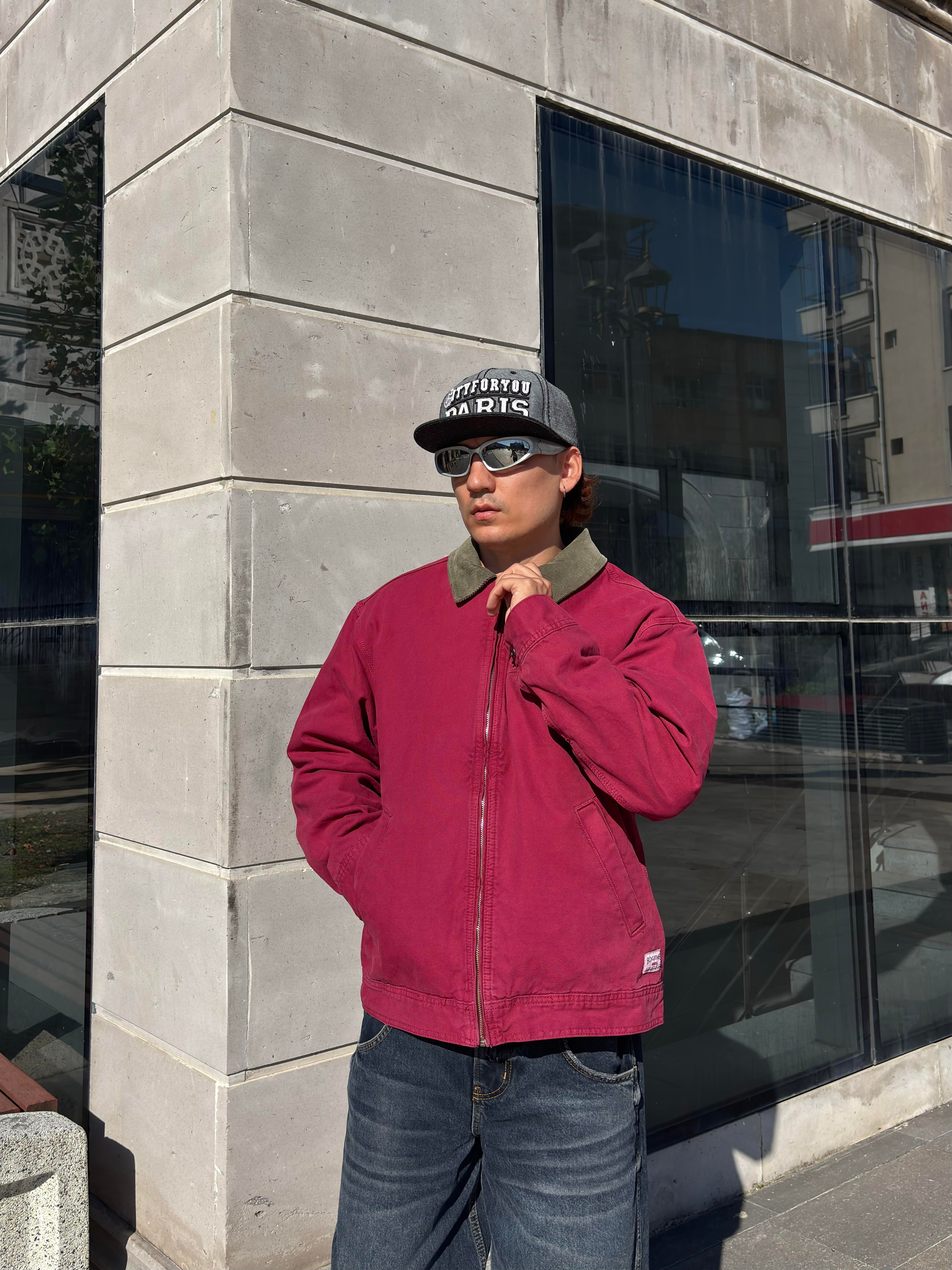 Premium Red Alba Worker Jacket