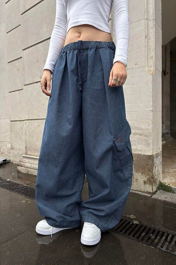 Premium Ripstop Righe Bobbi Pants