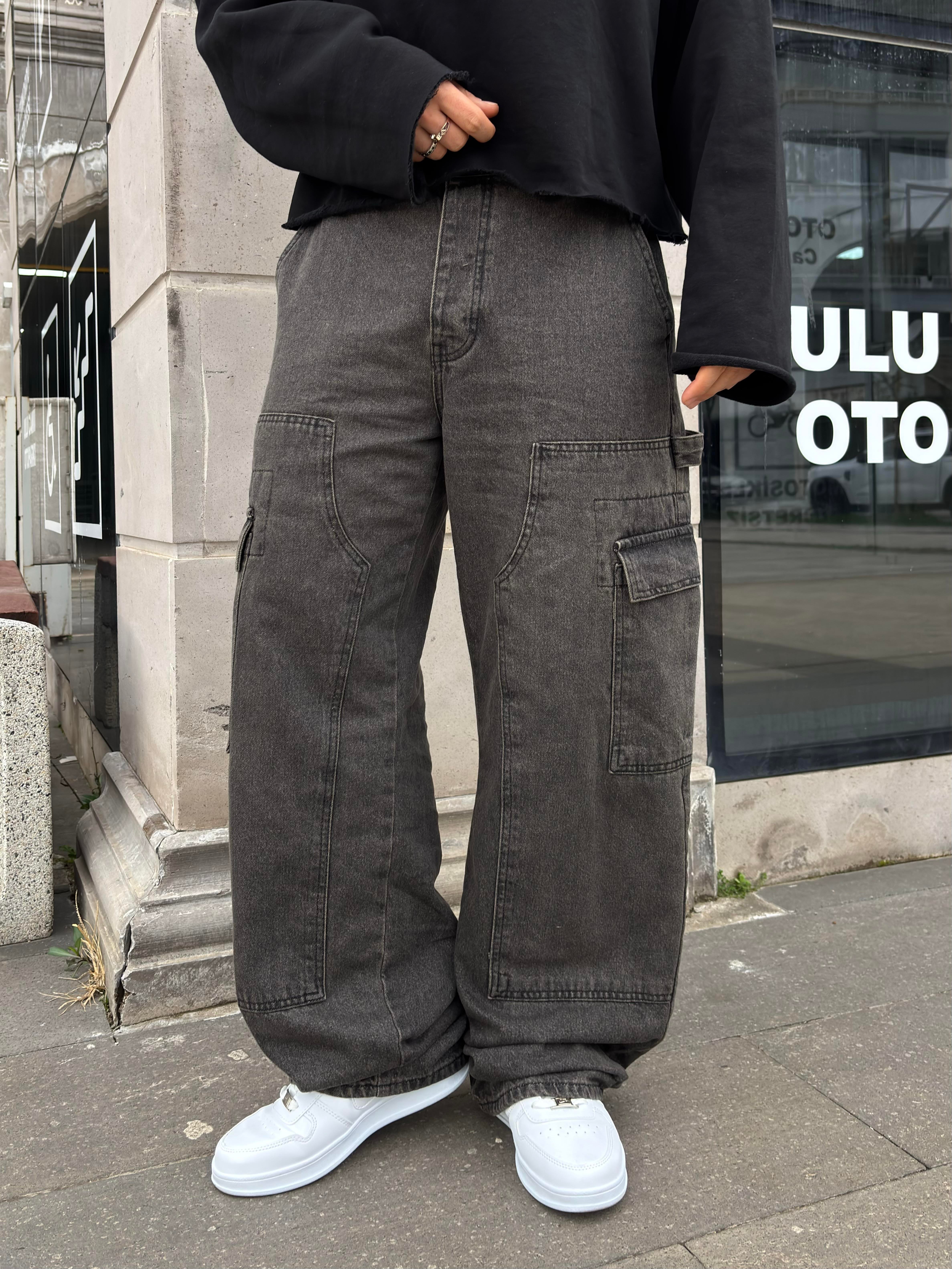 Premium Shadow Carperter Denim Cargo Pants