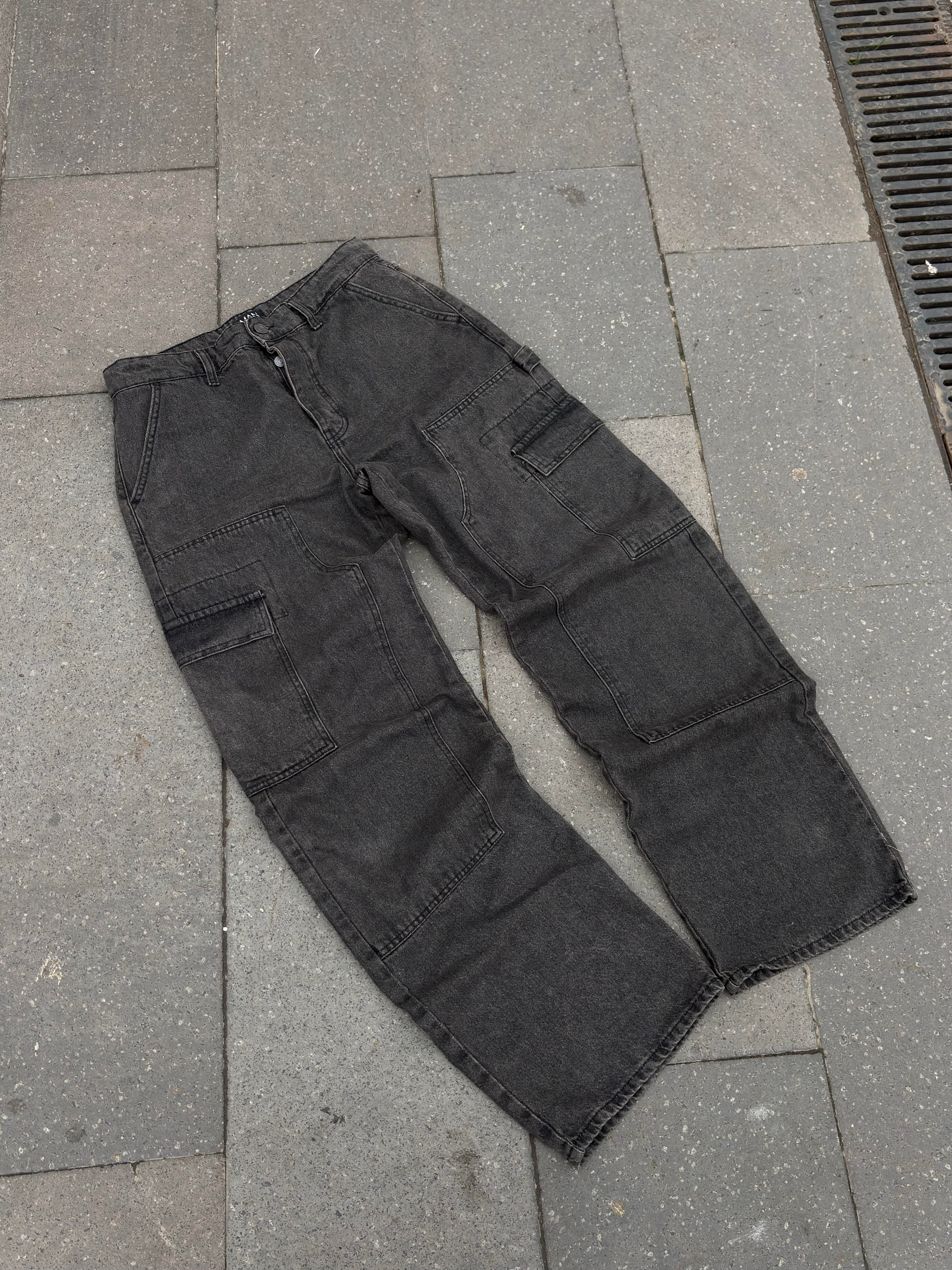 Premium Shadow Carperter Denim Cargo Pants