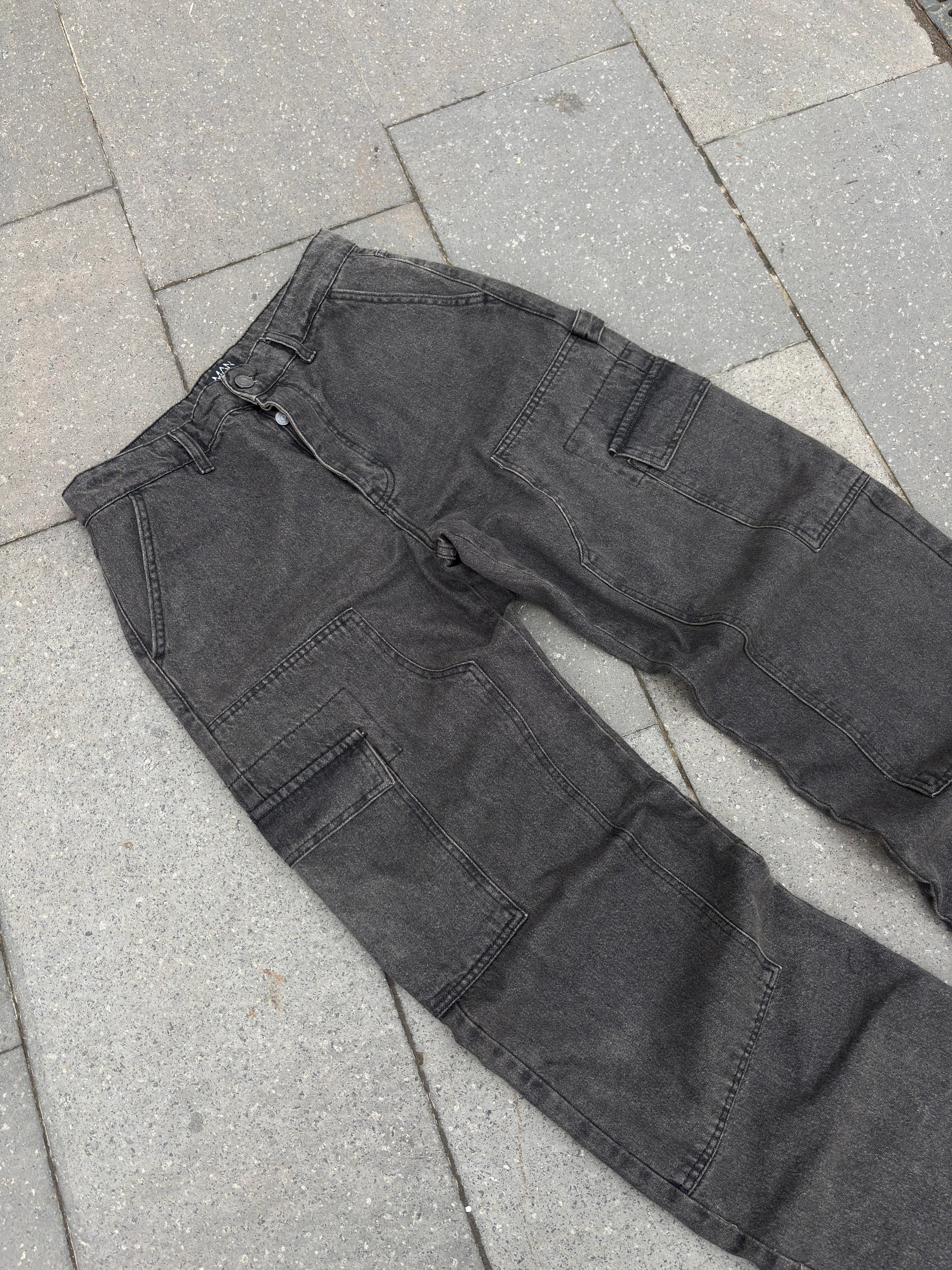 Premium Shadow Carperter Denim Cargo Pants