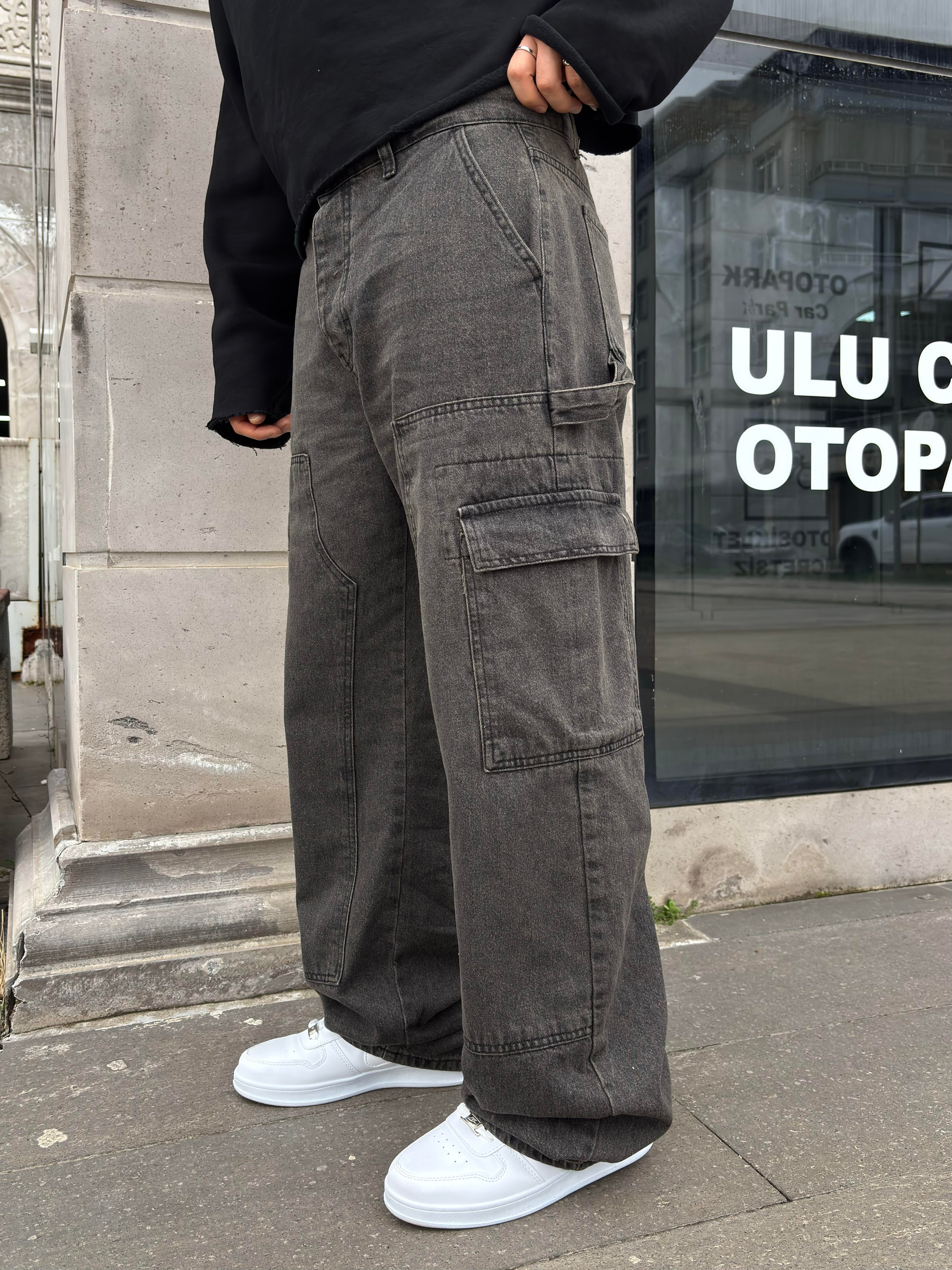 Premium Shadow Carperter Denim Cargo Pants