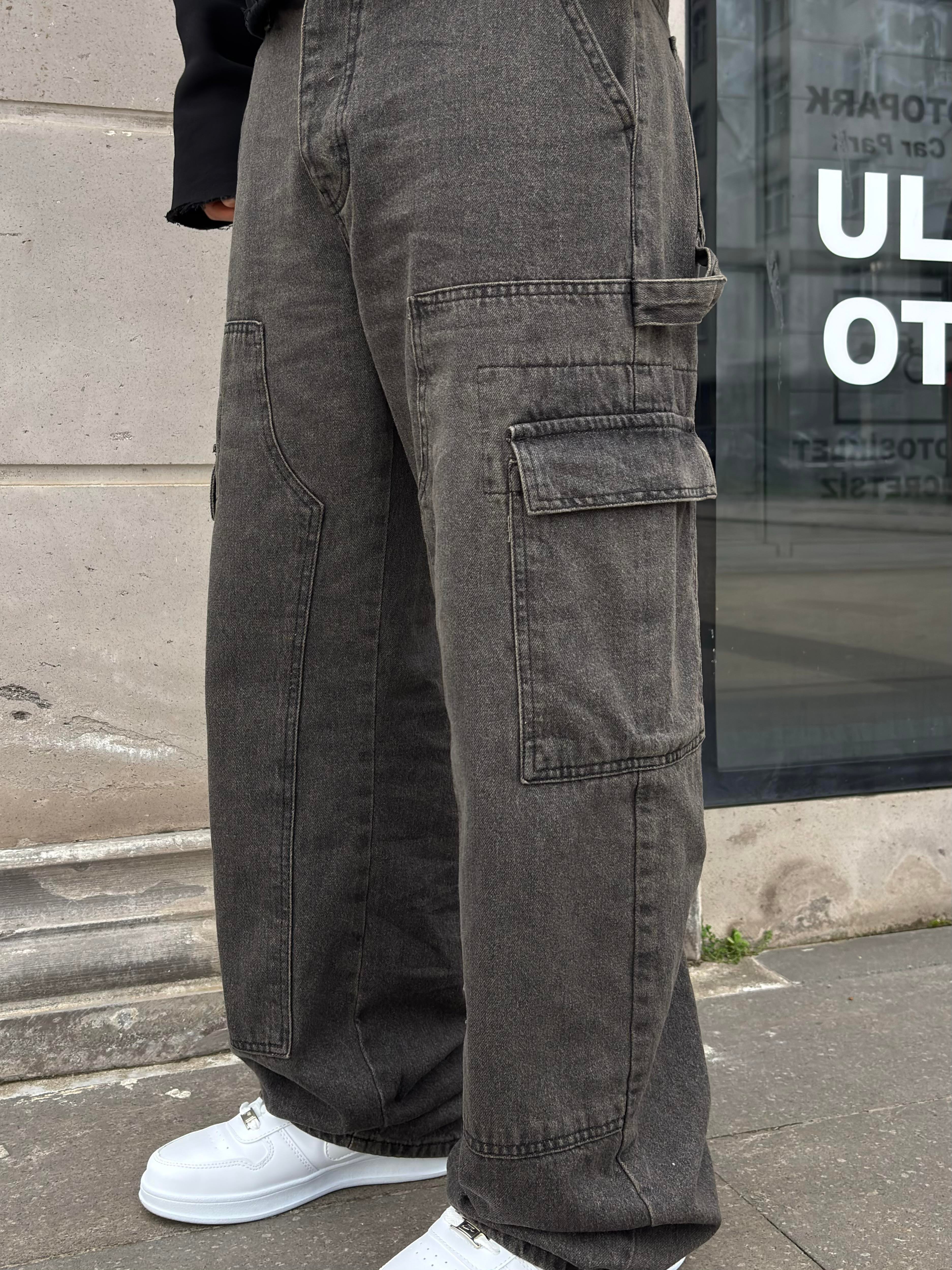 Premium Shadow Carperter Denim Cargo Pants
