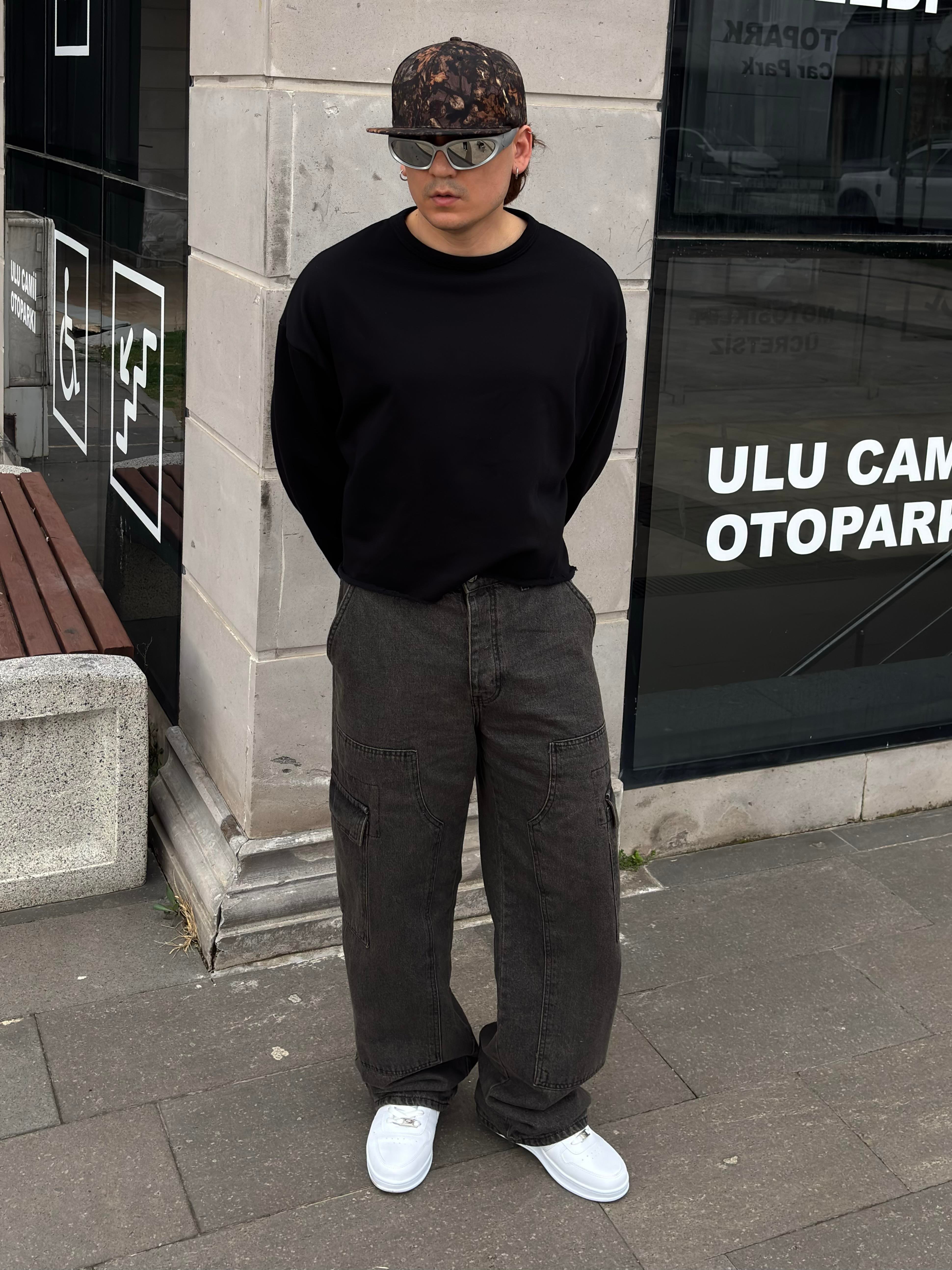 Premium Shadow Carperter Denim Cargo Pants