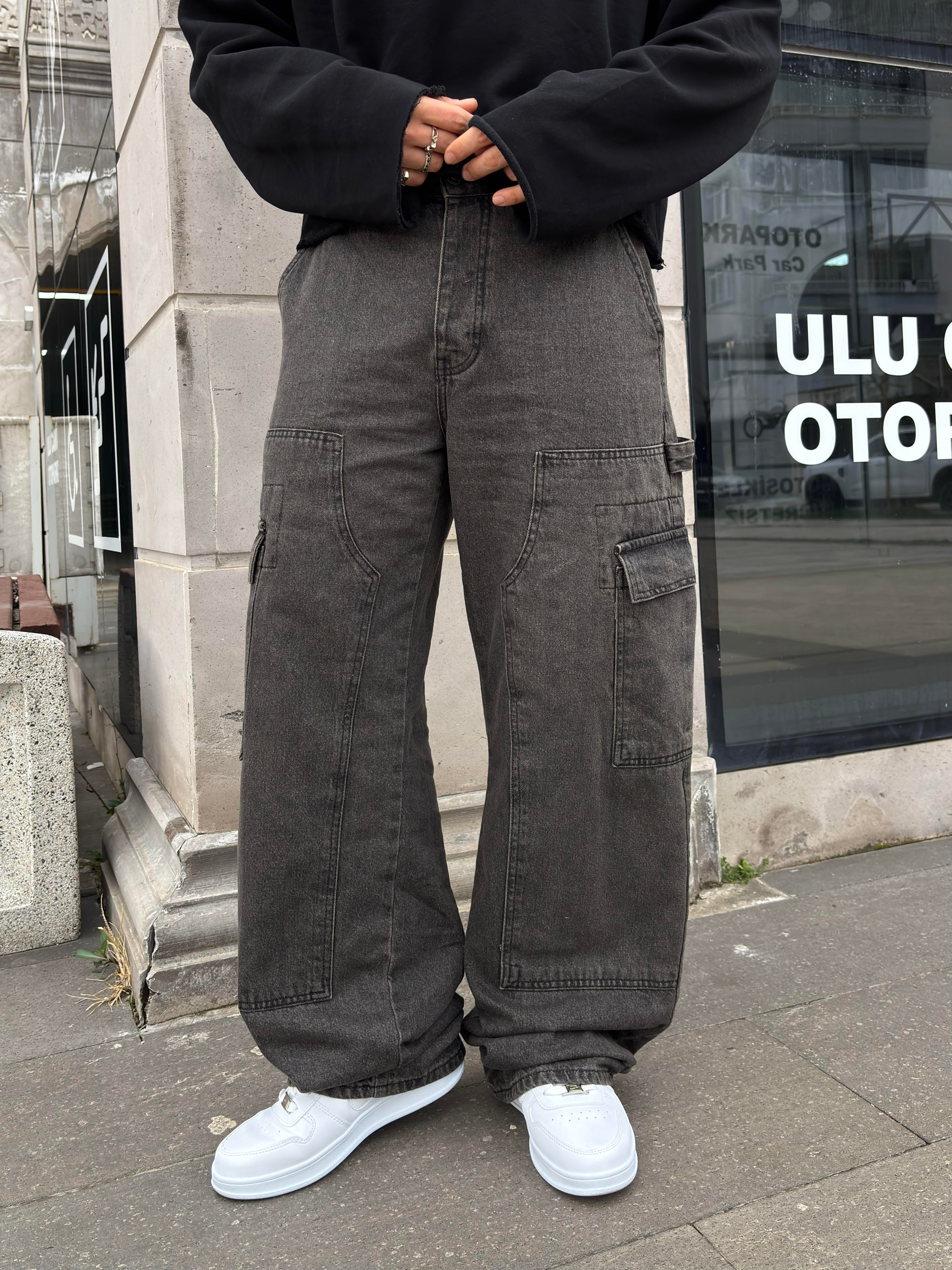 Premium Shadow Carperter Denim Cargo Pants