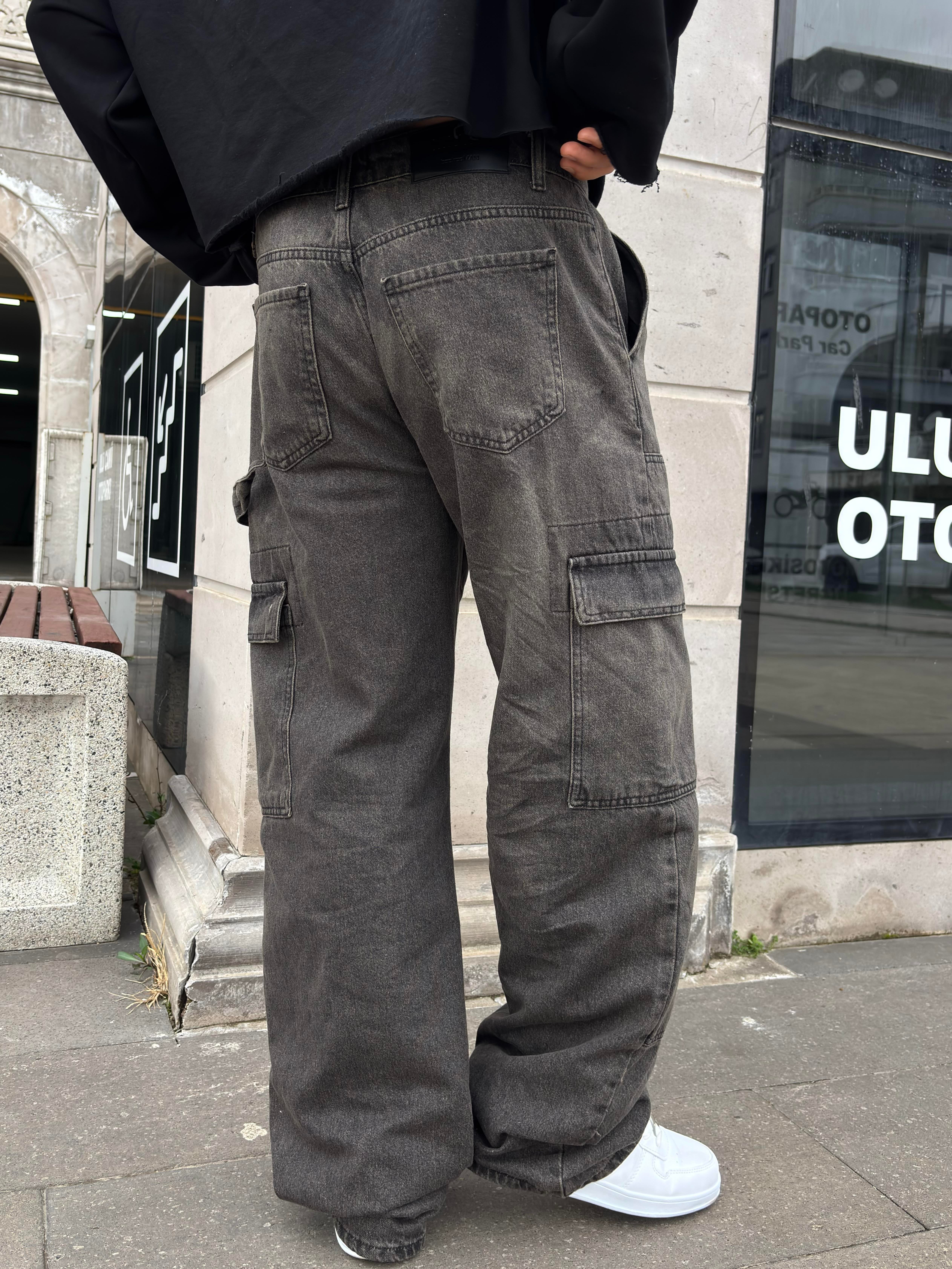Premium Shadow Carperter Denim Cargo Pants