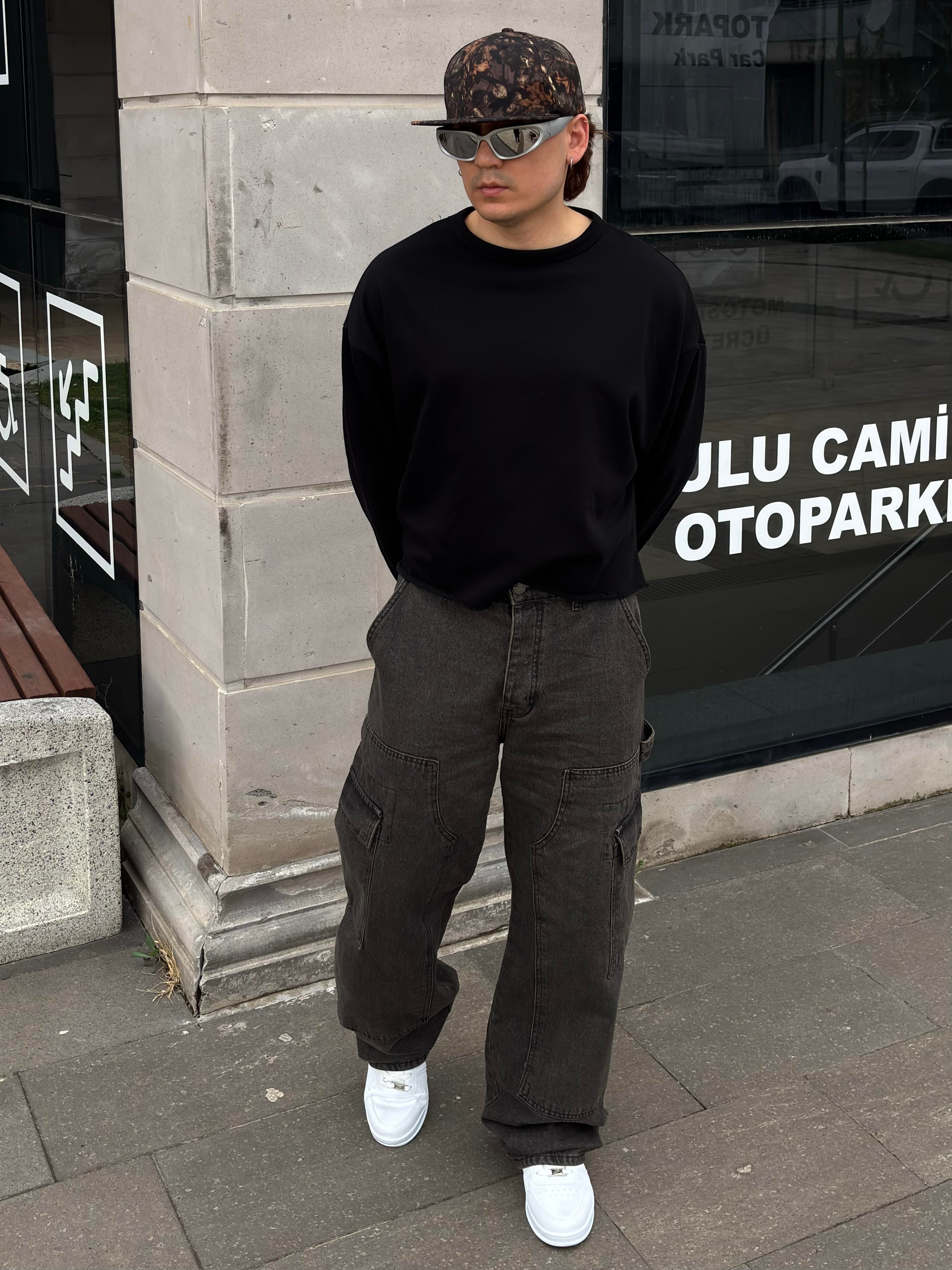 Premium Shadow Carperter Denim Cargo Pants