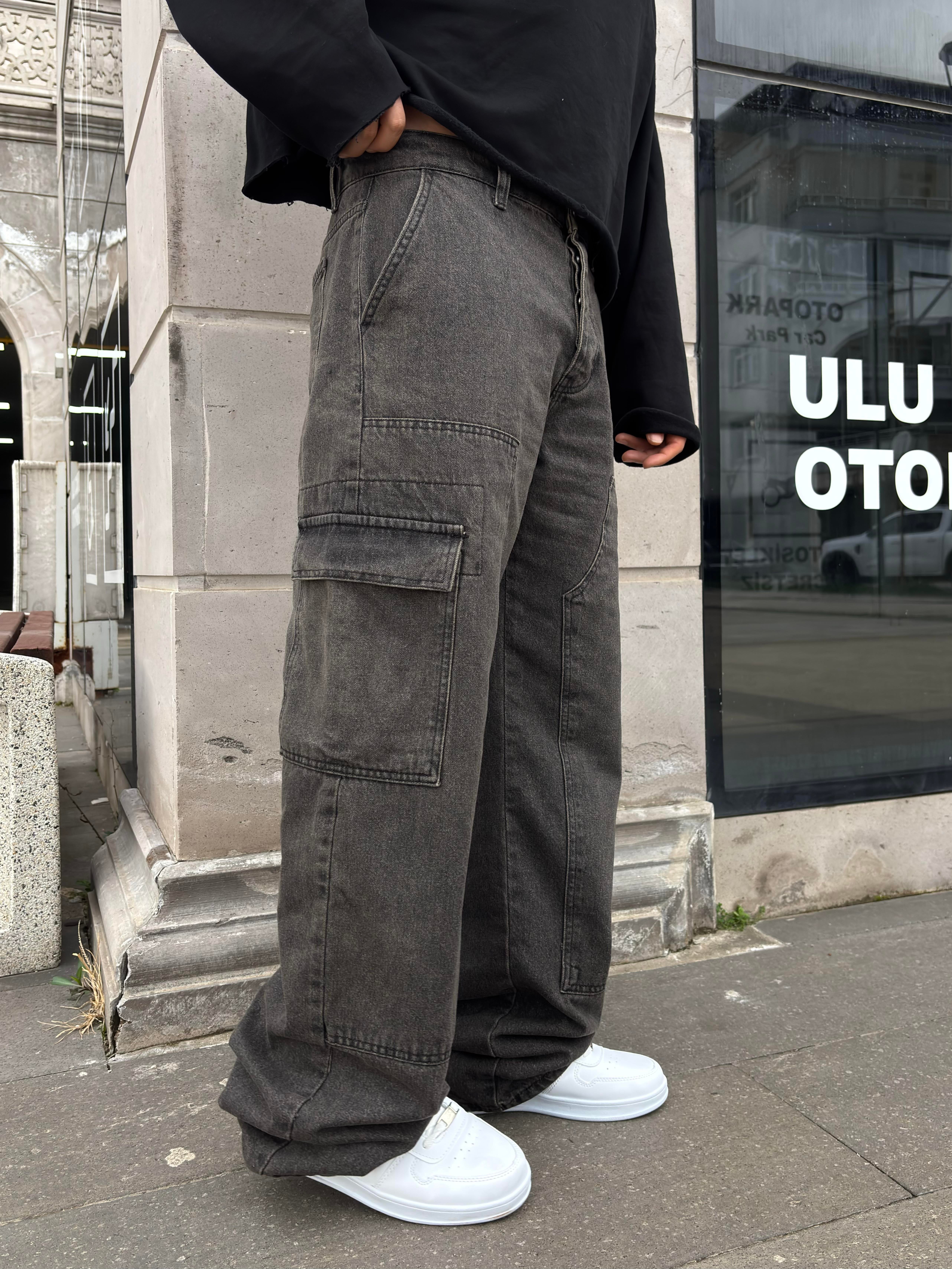 Premium Shadow Carperter Denim Cargo Pants