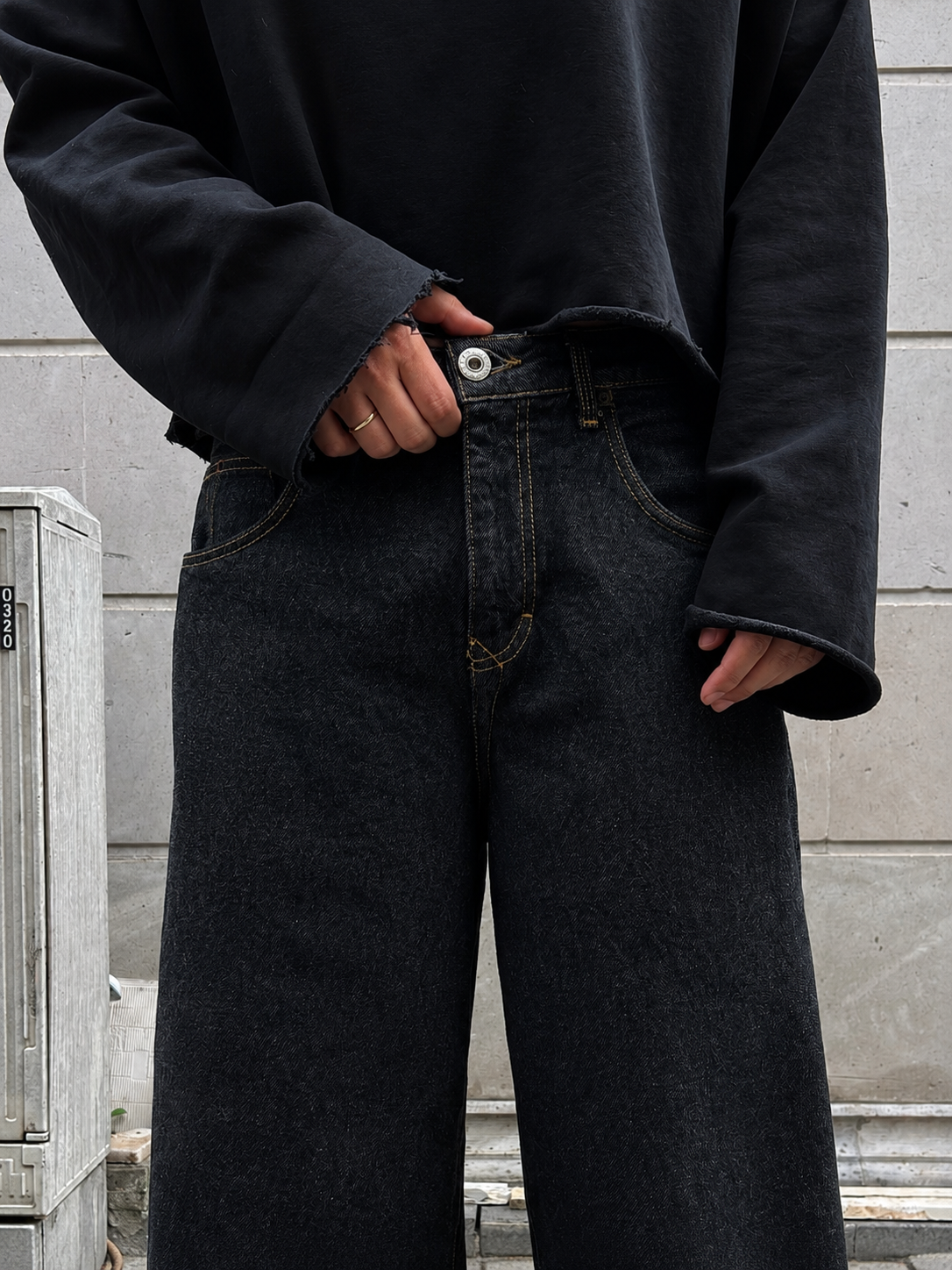 Premium Stamped Jaya Baggy Denim Jeans