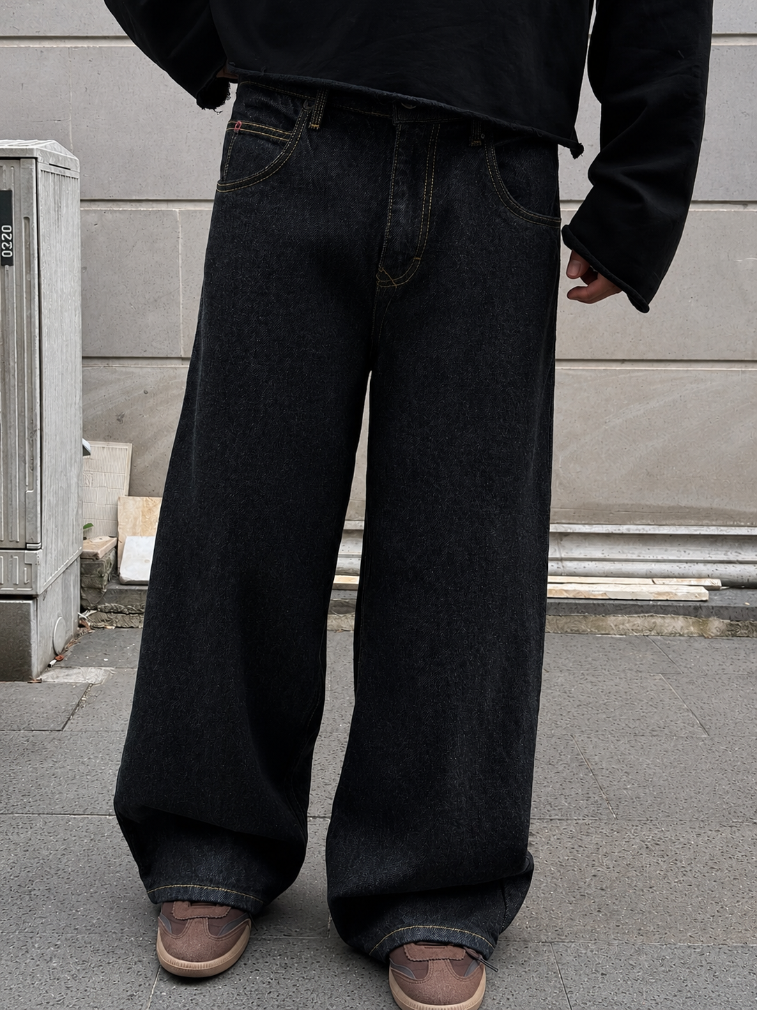 Premium Stamped Jaya Baggy Denim Jeans