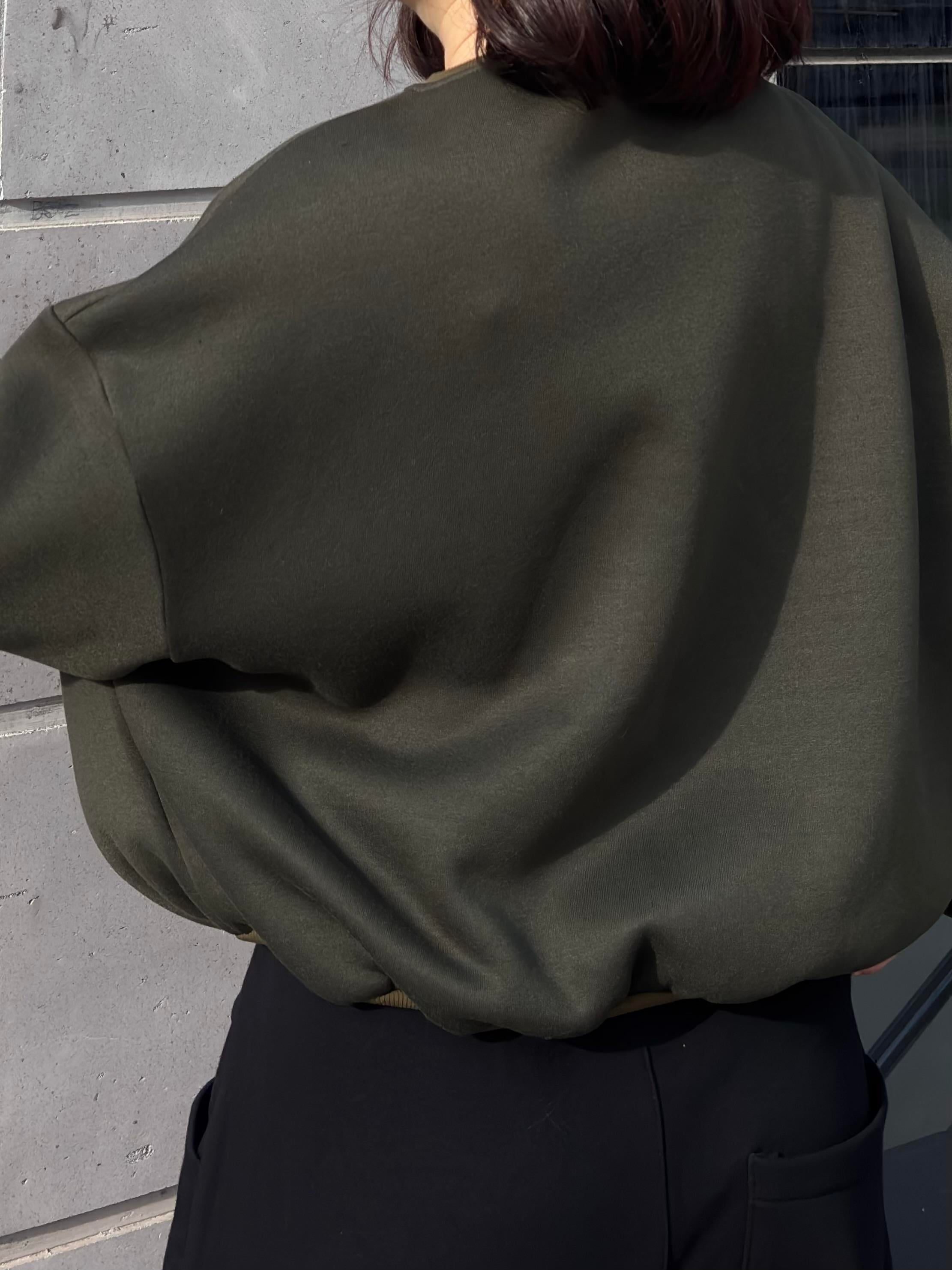 Premium Swamp Green Heavy Mold Stance Bomber Sweat