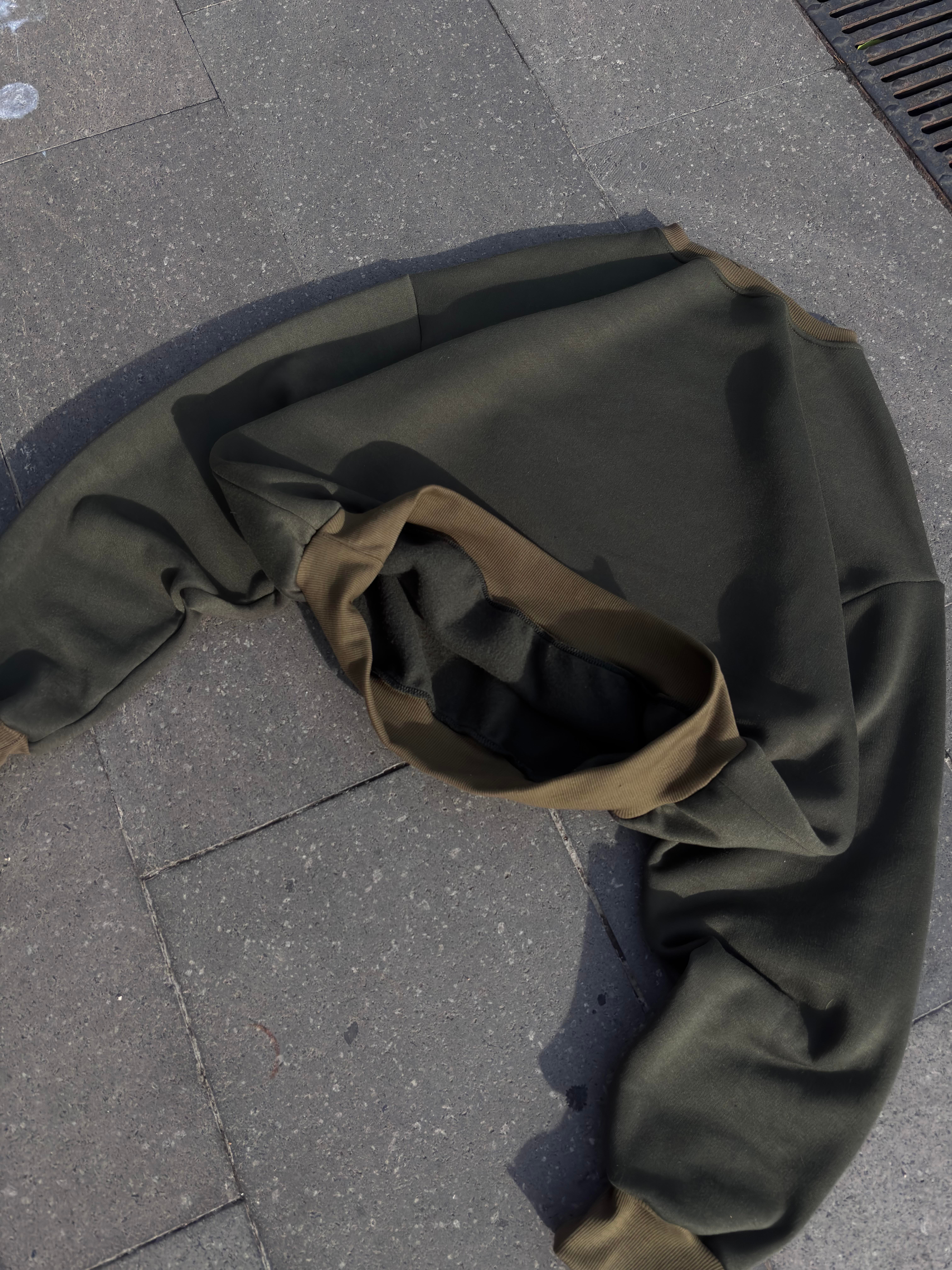 Premium Swamp Green Heavy Mold Stance Bomber Sweat
