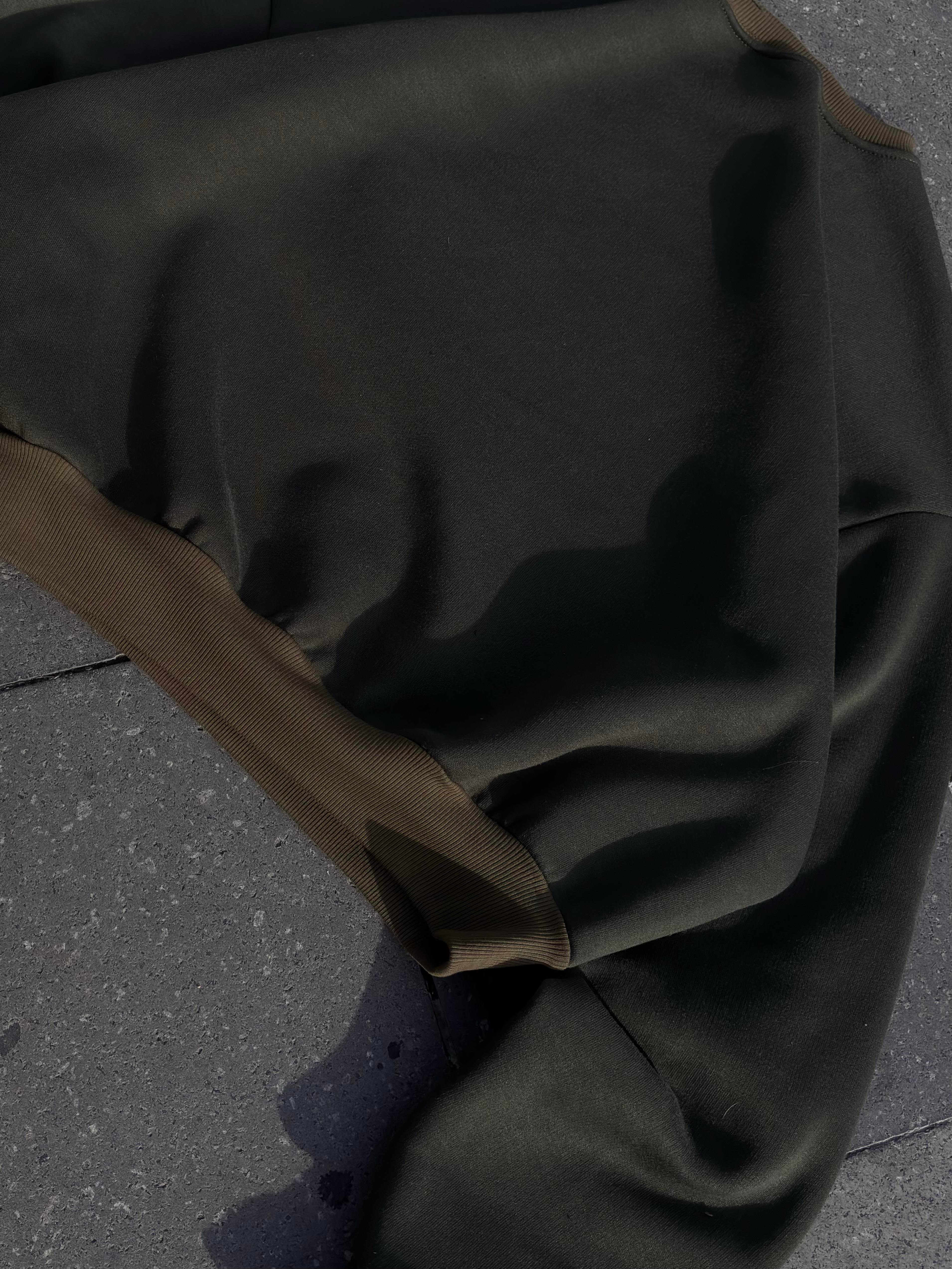 Premium Swamp Green Heavy Mold Stance Bomber Sweat
