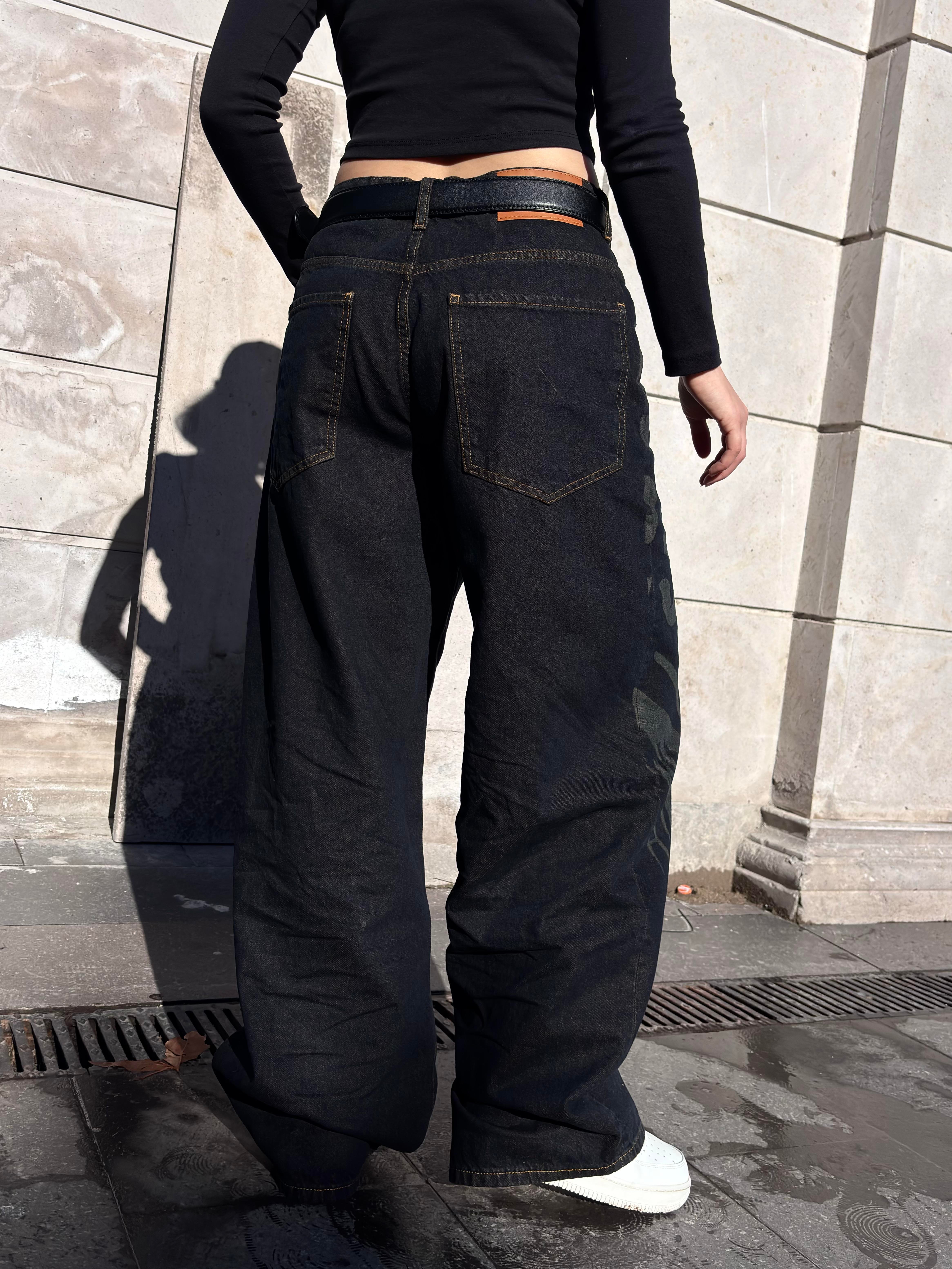 Premium Tribal Graphic Ekstreme Baggy Jeans