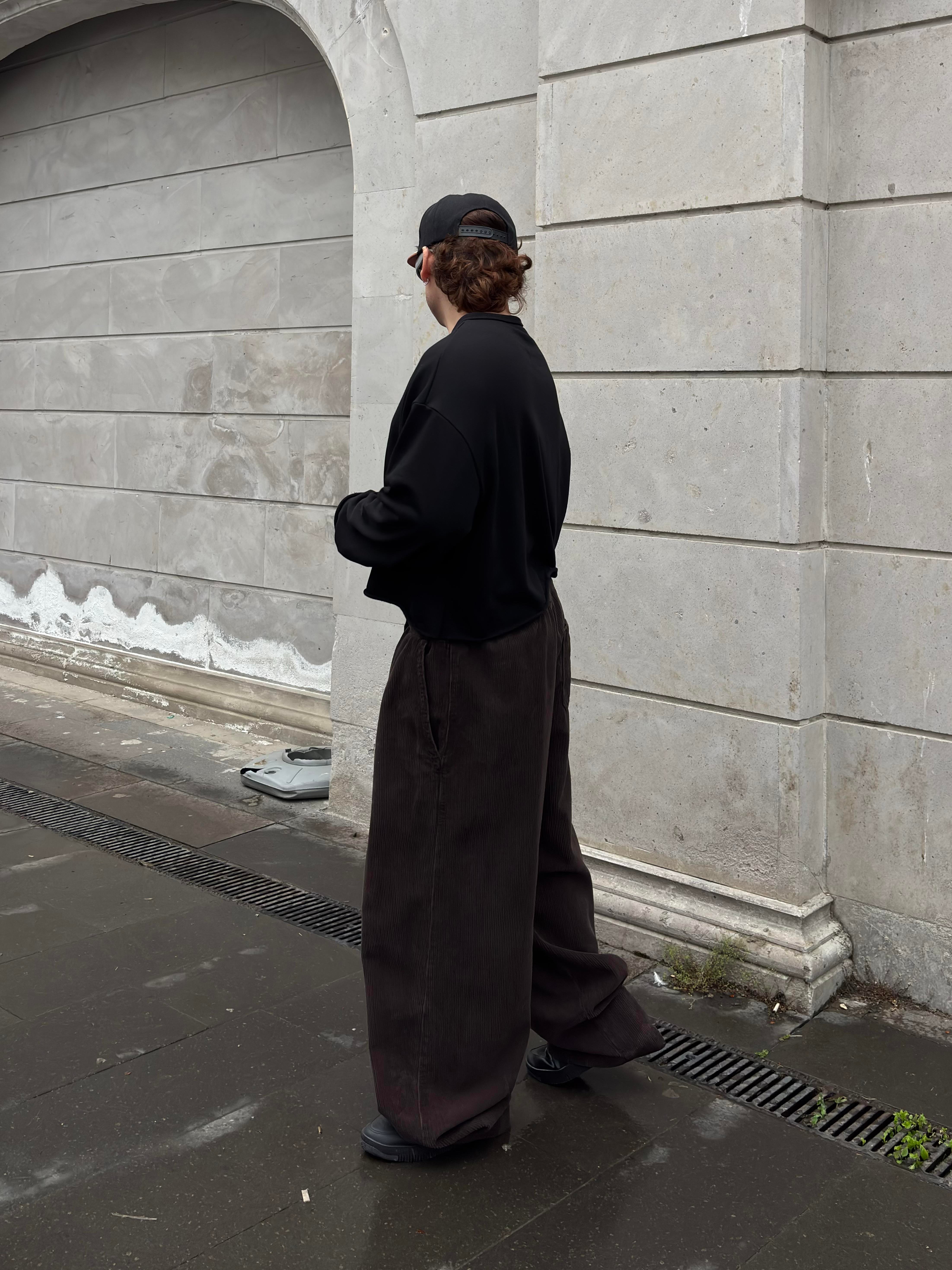 Premium Ultra Baggy Chocalate Bobbi Corduroy Pants