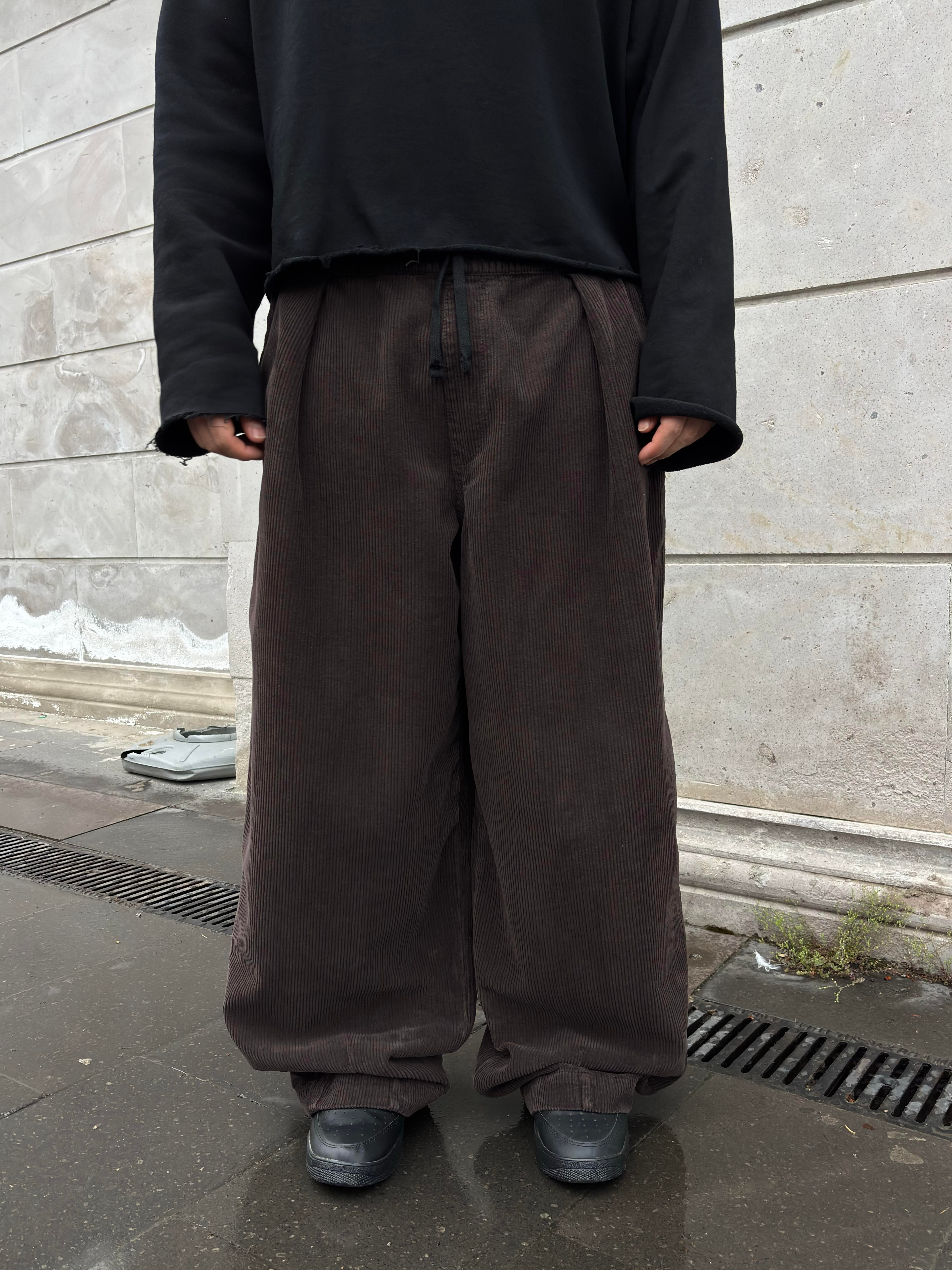 Premium Ultra Baggy Chocalate Bobbi Corduroy Pants