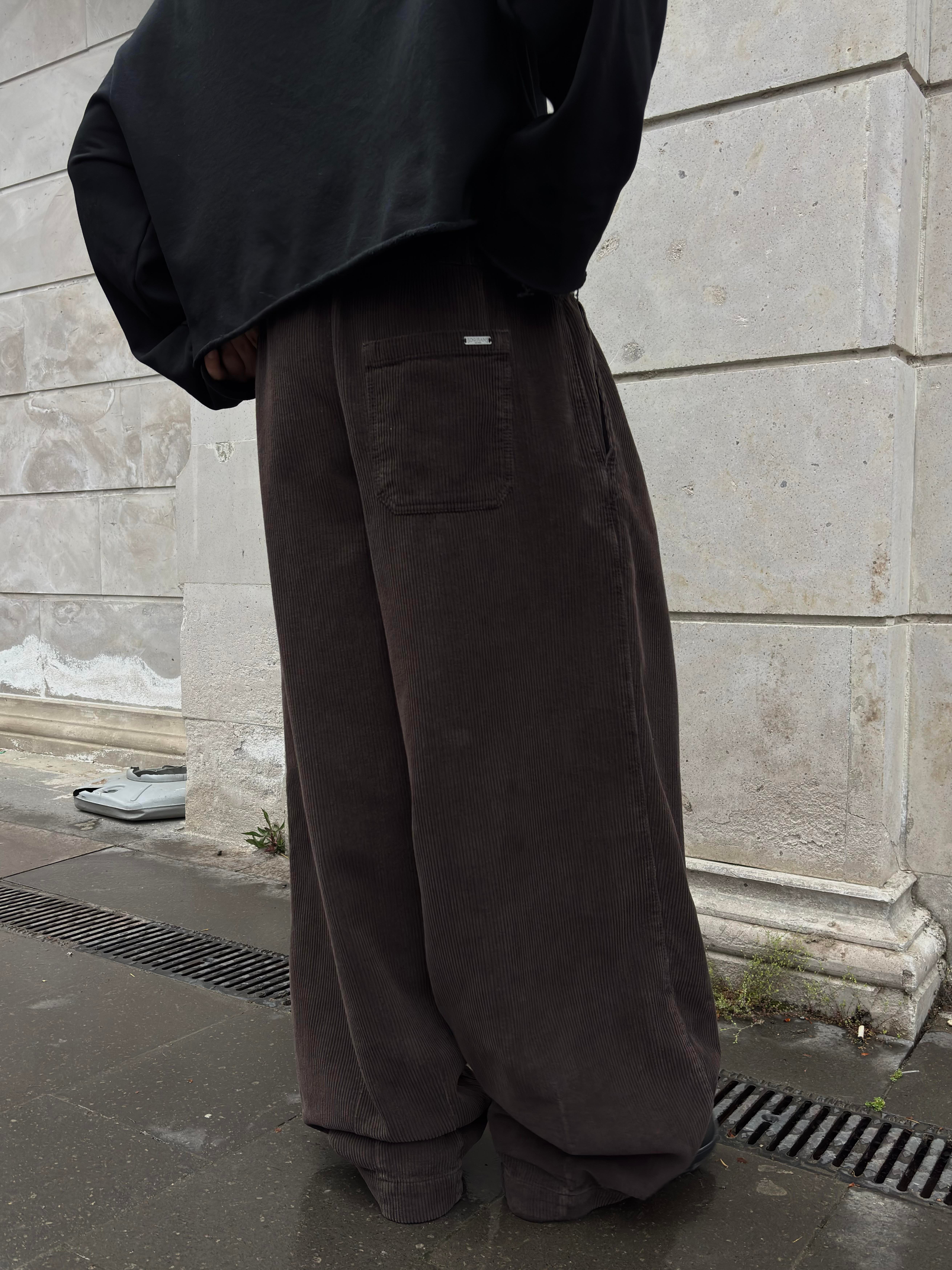 Premium Ultra Baggy Chocalate Bobbi Corduroy Pants