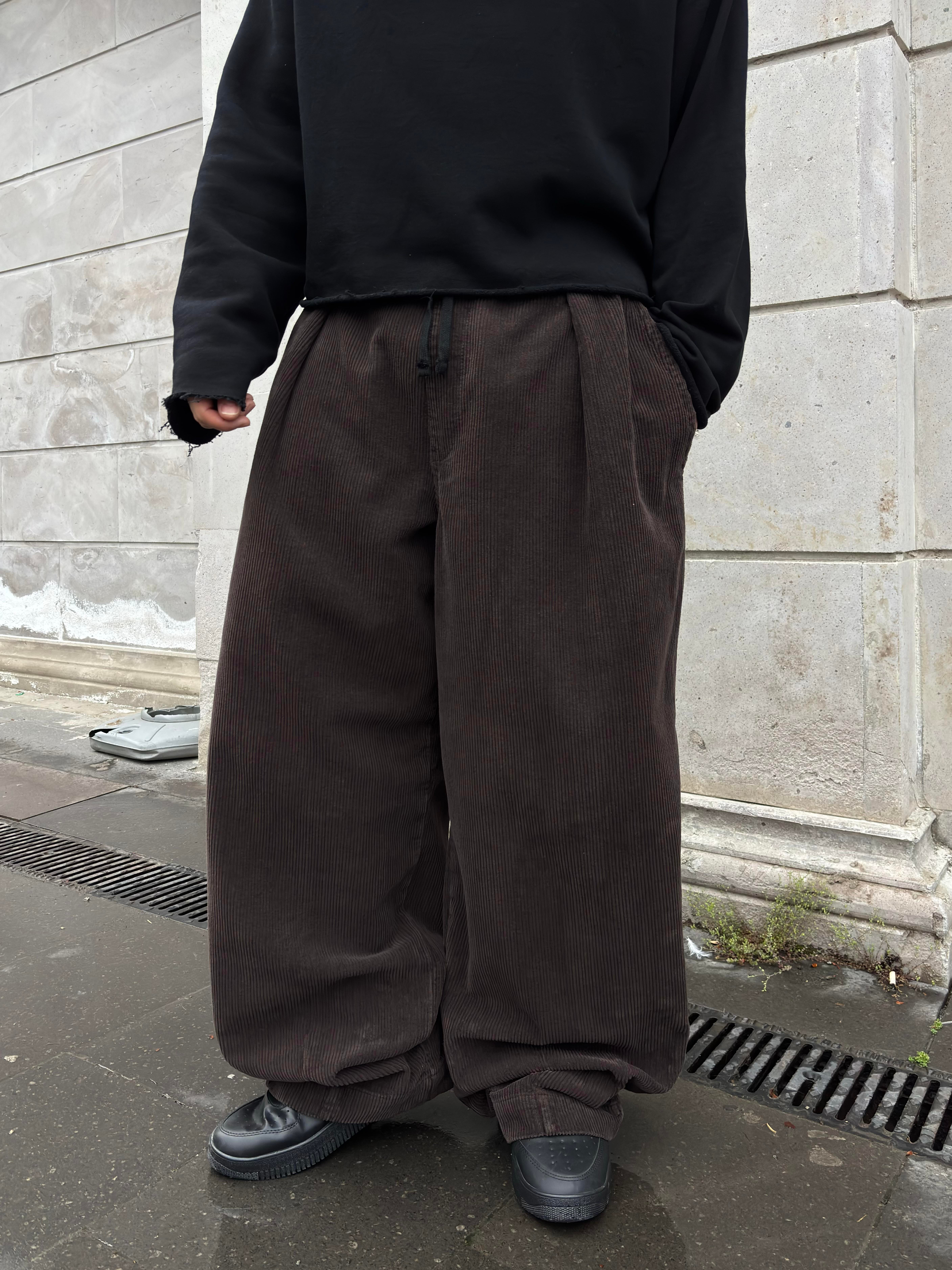 Premium Ultra Baggy Chocalate Bobbi Corduroy Pants