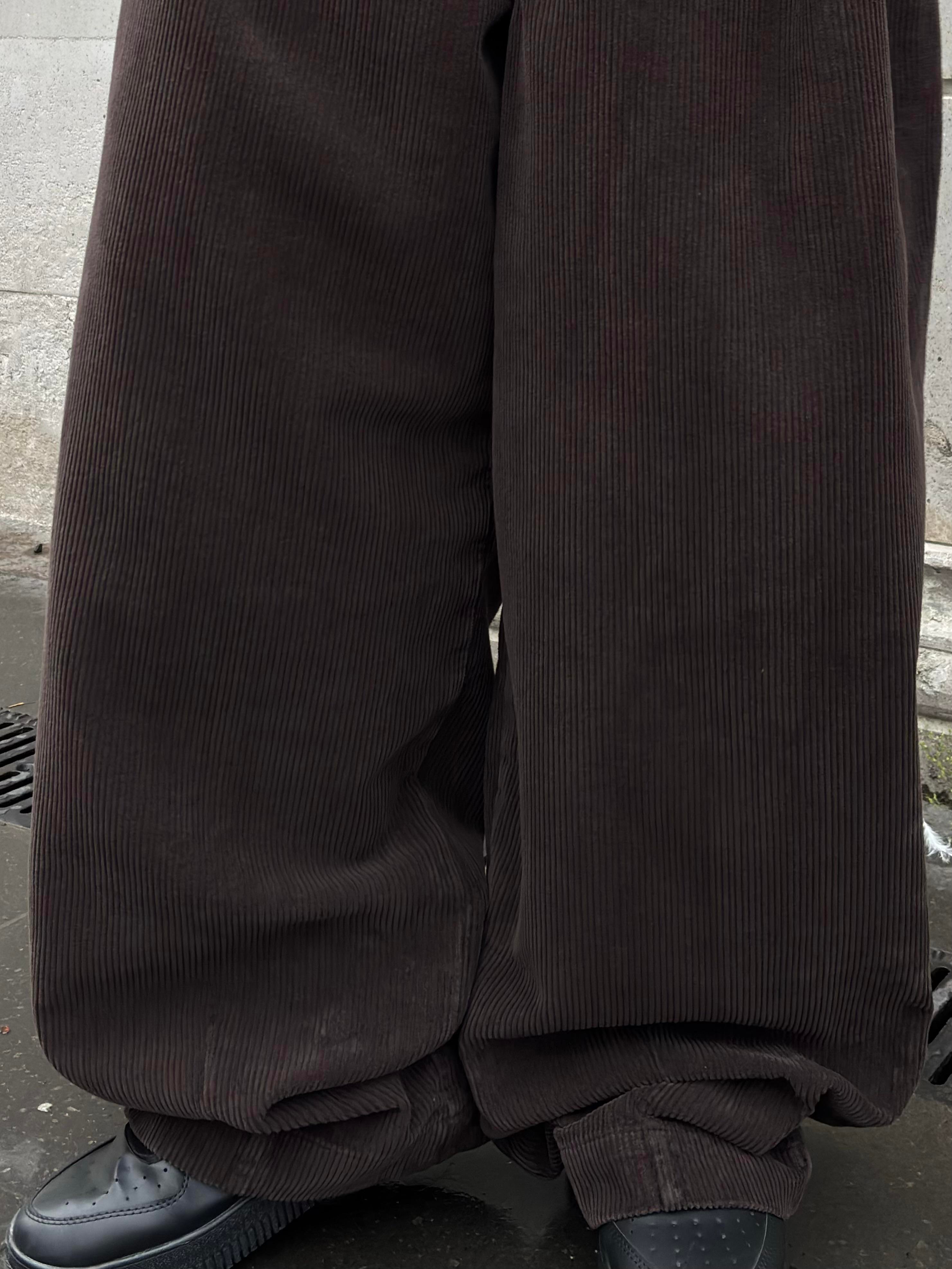 Premium Ultra Baggy Chocalate Bobbi Corduroy Pants