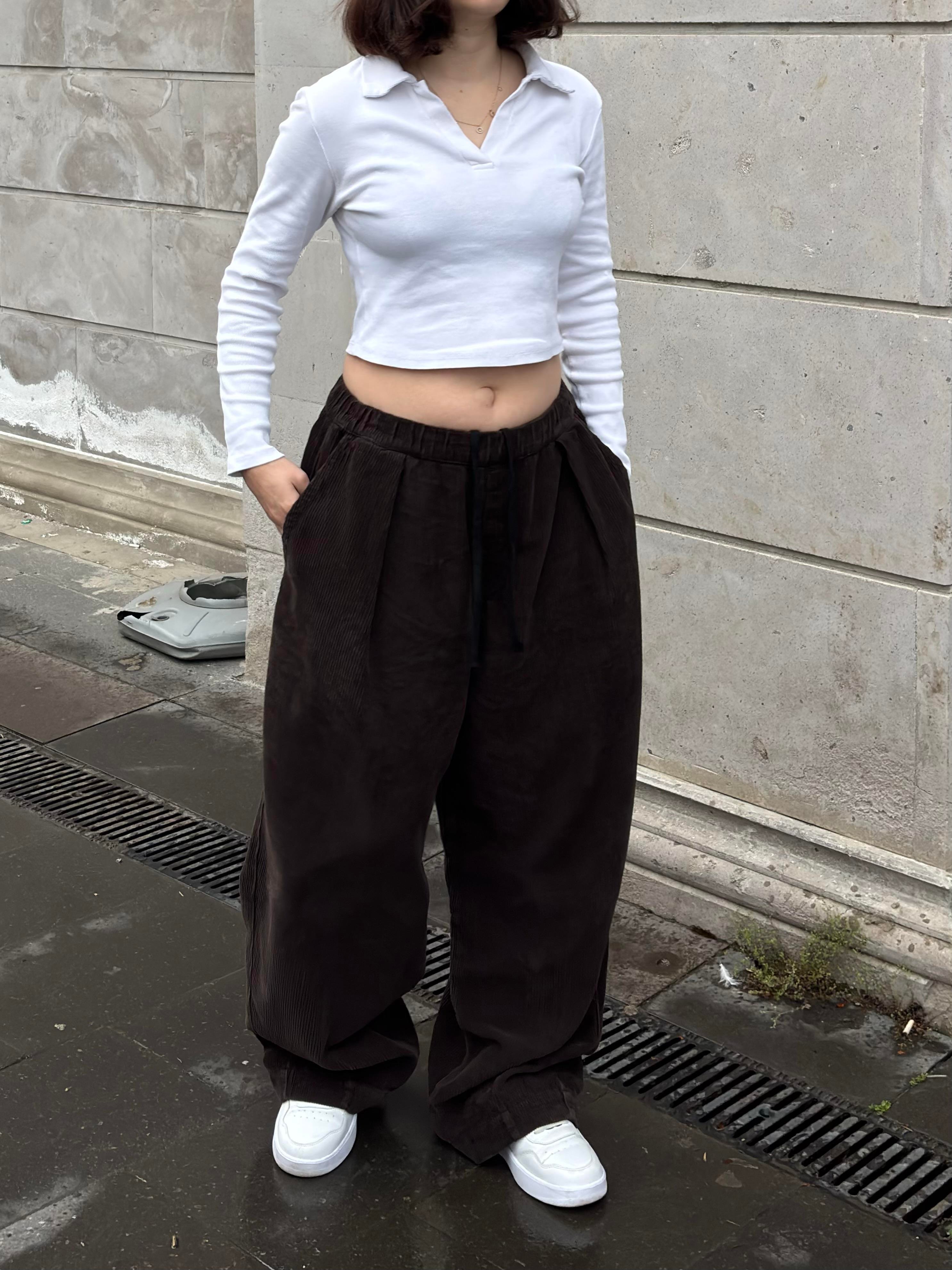 Premium Ultra Baggy Chocalate Bobbi Corduroy Pants
