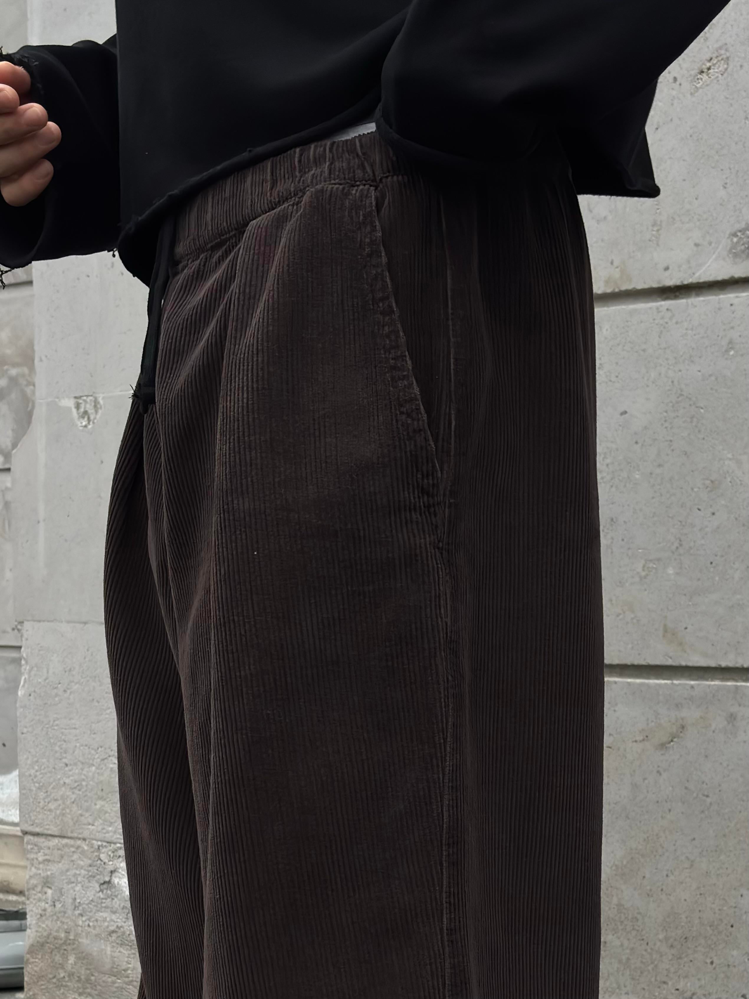 Premium Ultra Baggy Chocalate Bobbi Corduroy Pants