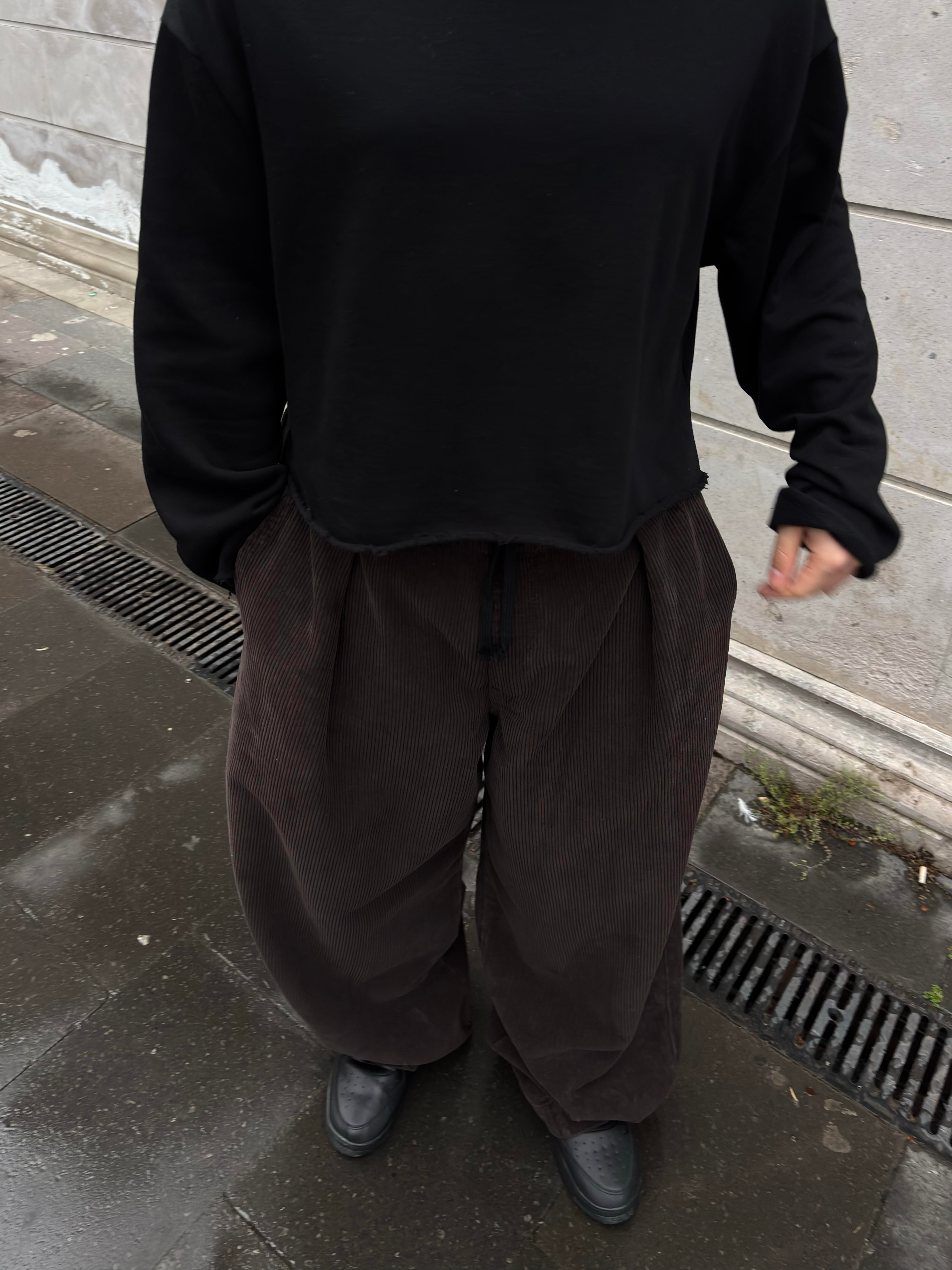 Premium Ultra Baggy Chocalate Bobbi Corduroy Pants
