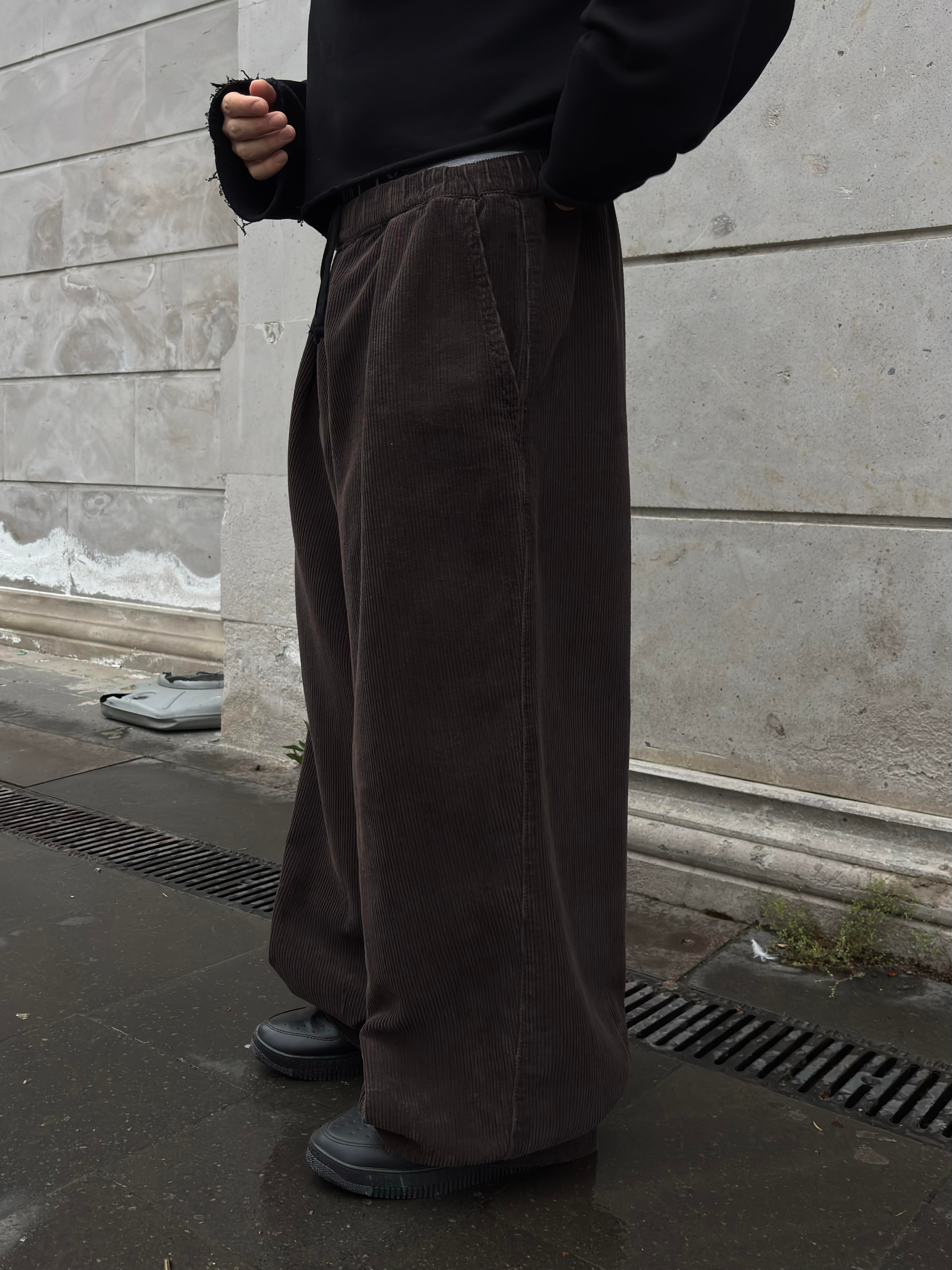 Premium Ultra Baggy Chocalate Bobbi Corduroy Pants