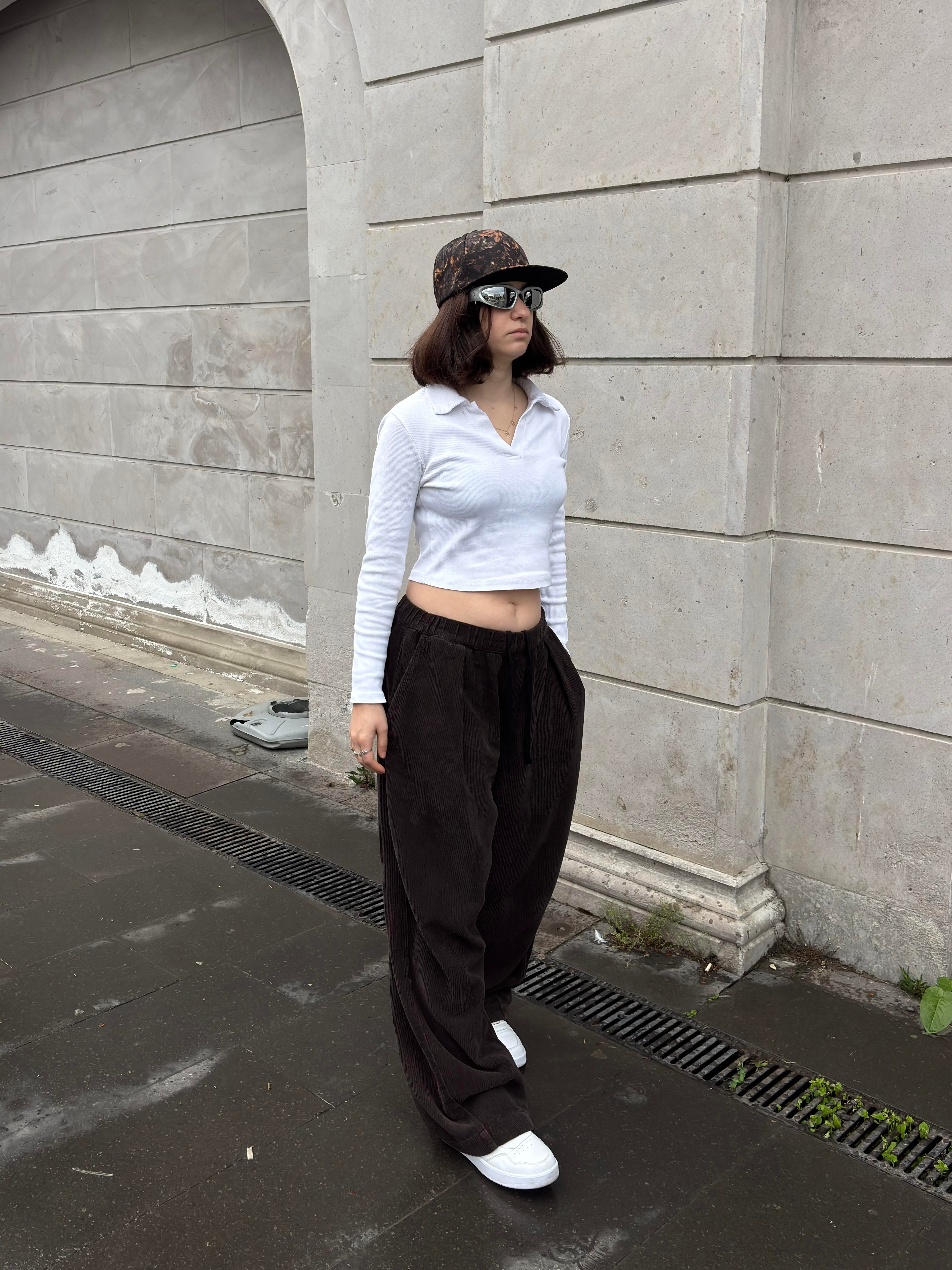 Premium Ultra Baggy Chocalate Bobbi Corduroy Pants