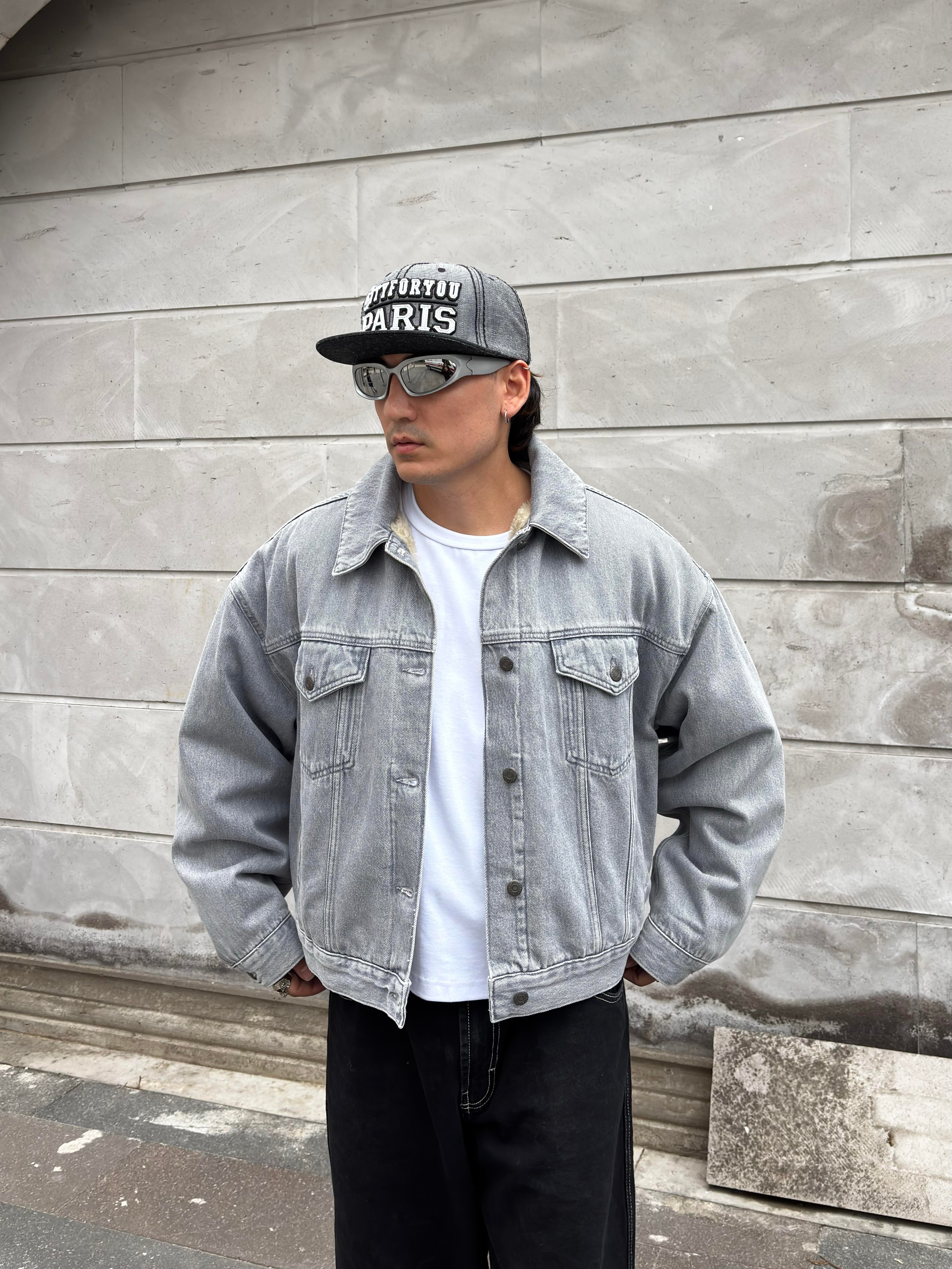 Premium Ultra Thick Denim Bomber Jacket