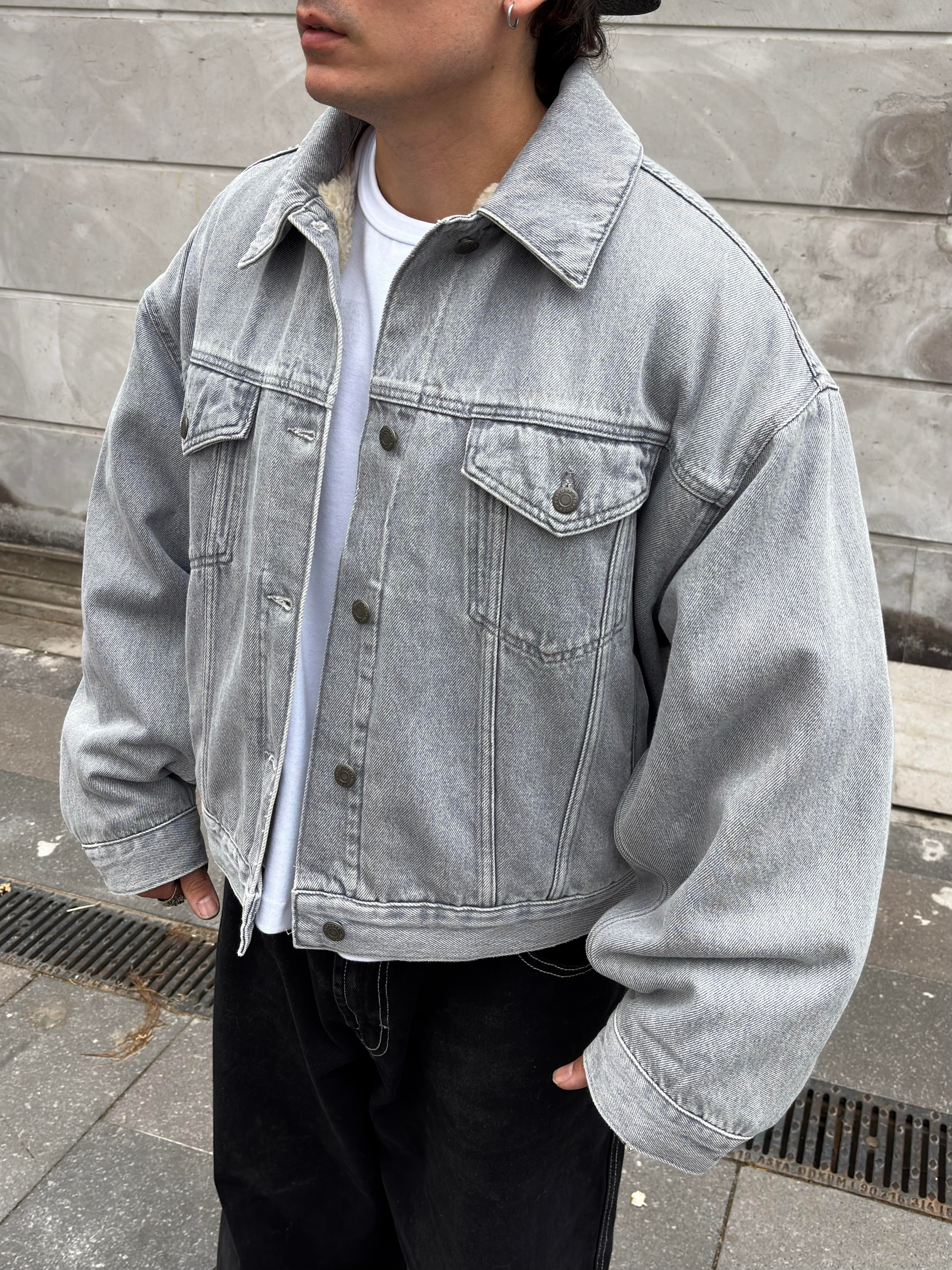 Premium Ultra Thick Denim Bomber Jacket