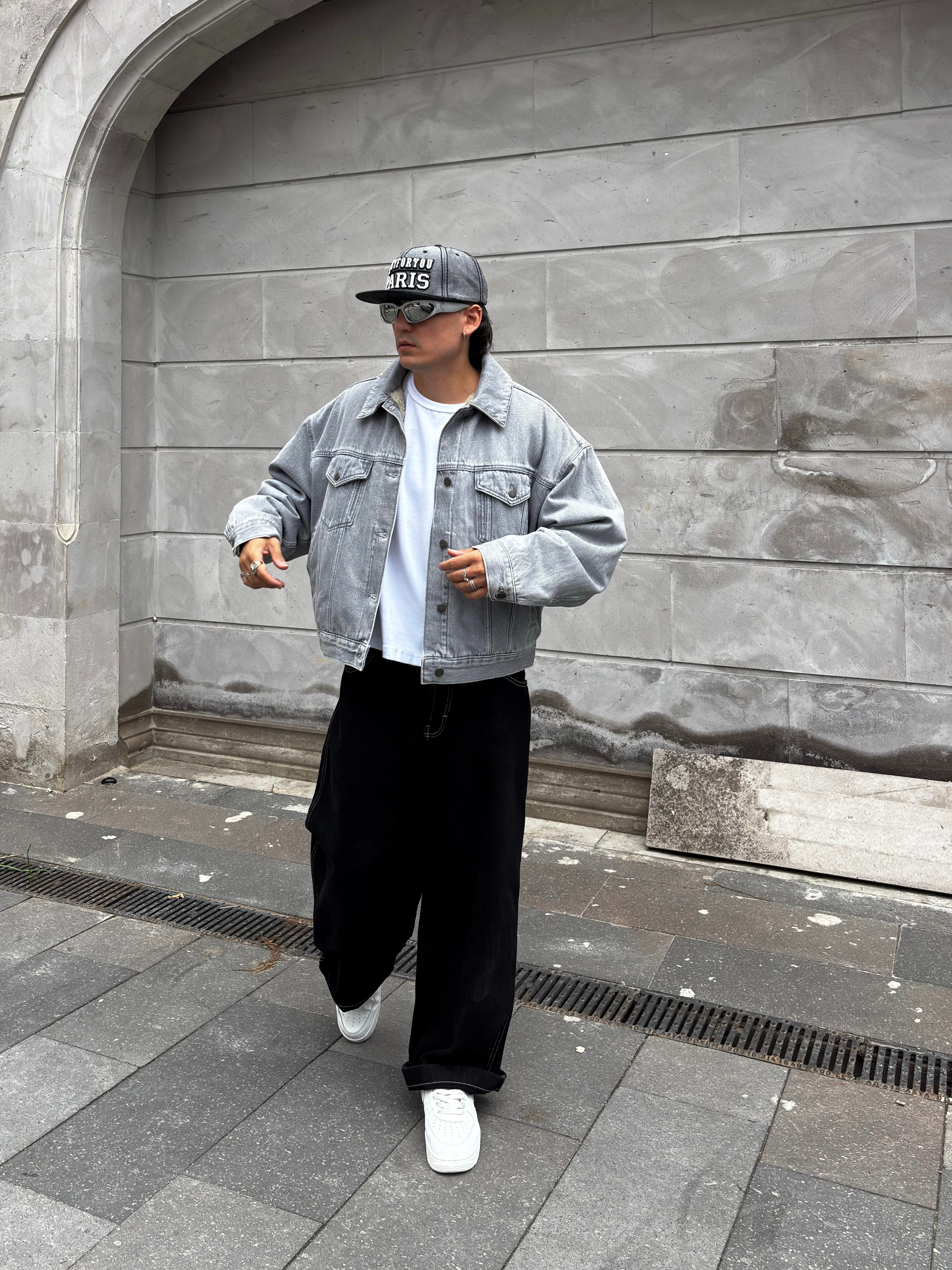 Premium Ultra Thick Denim Bomber Jacket