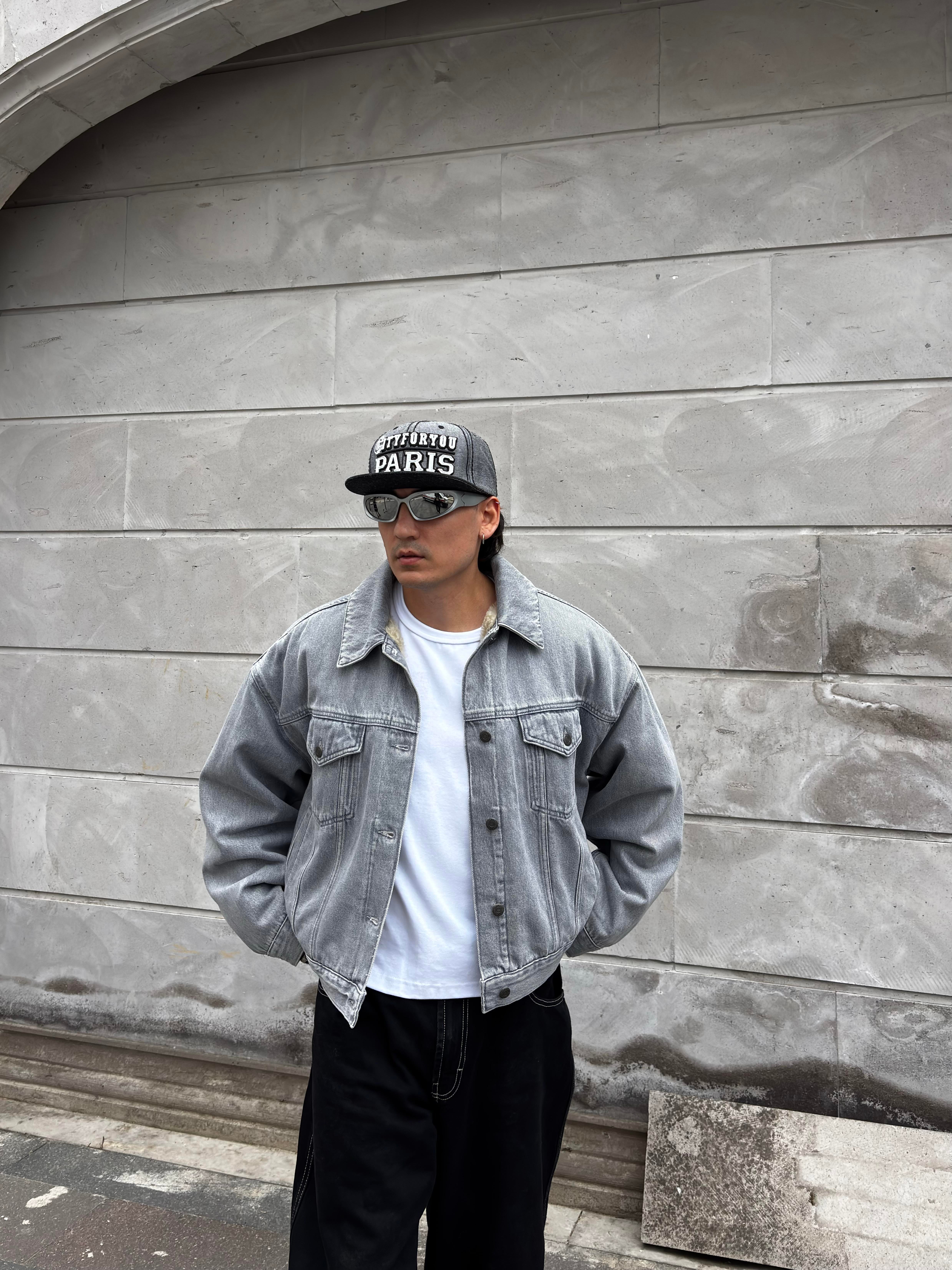 Premium Ultra Thick Denim Bomber Jacket