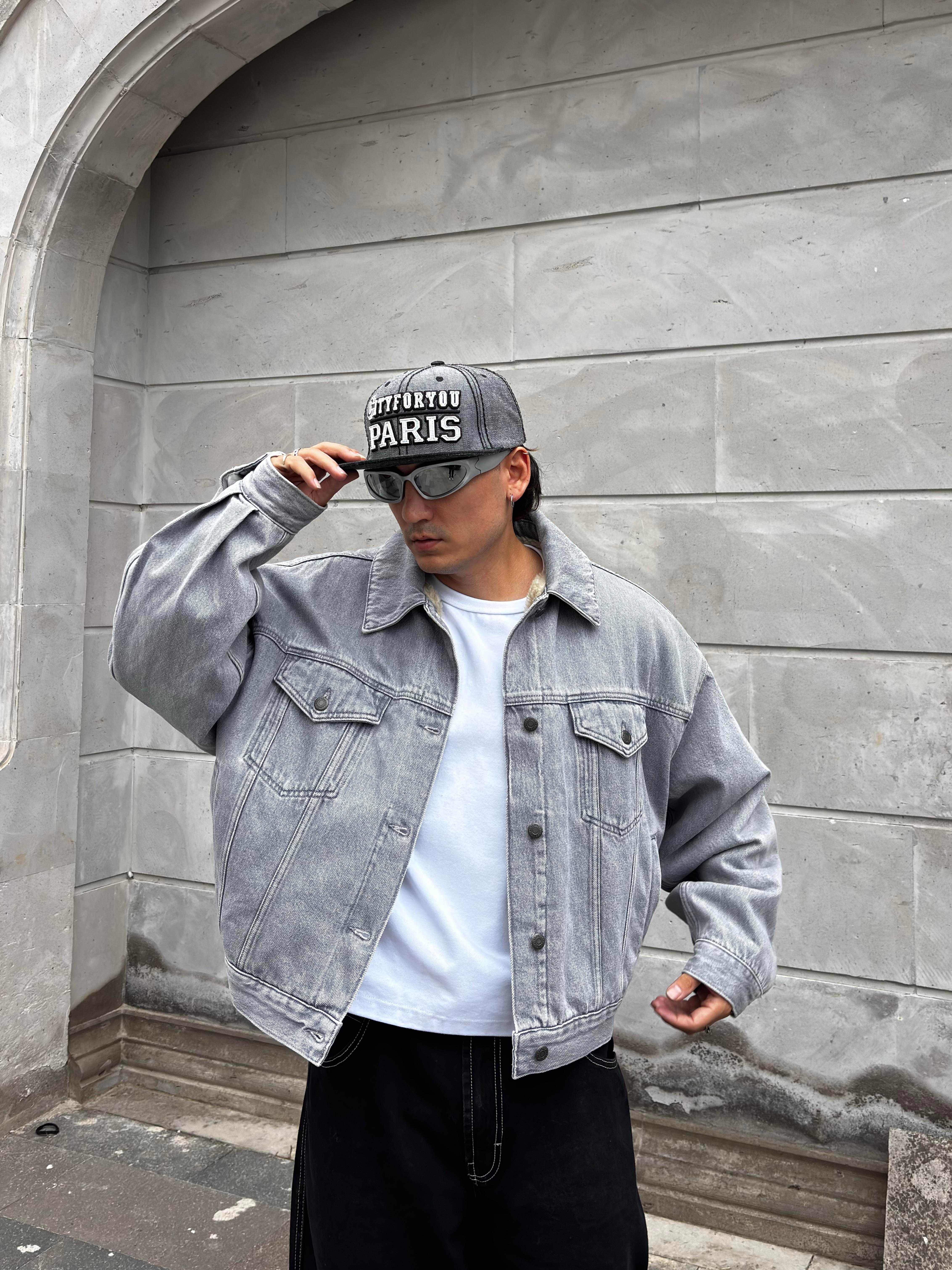 Premium Ultra Thick Denim Bomber Jacket