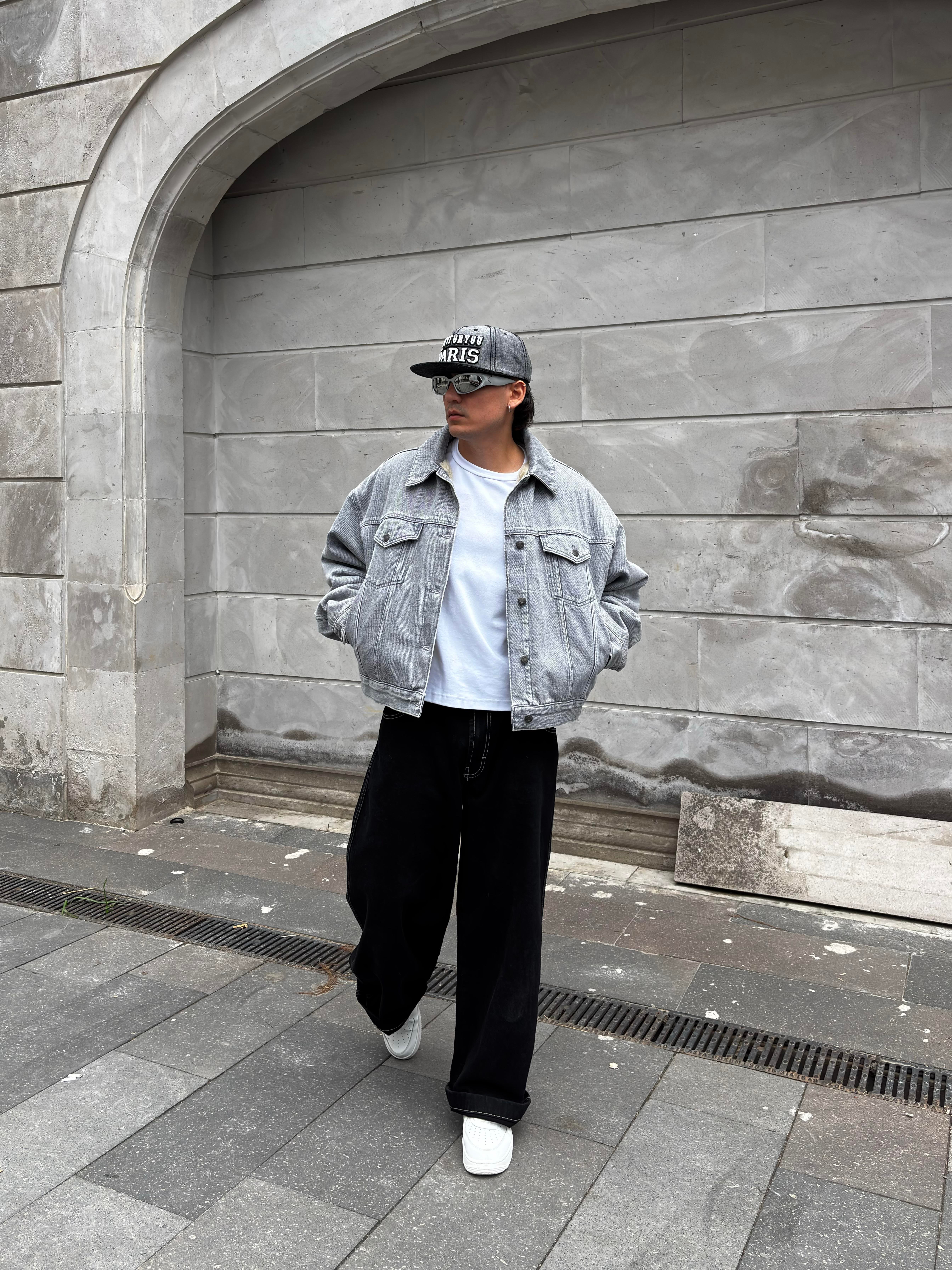 Premium Ultra Thick Denim Bomber Jacket