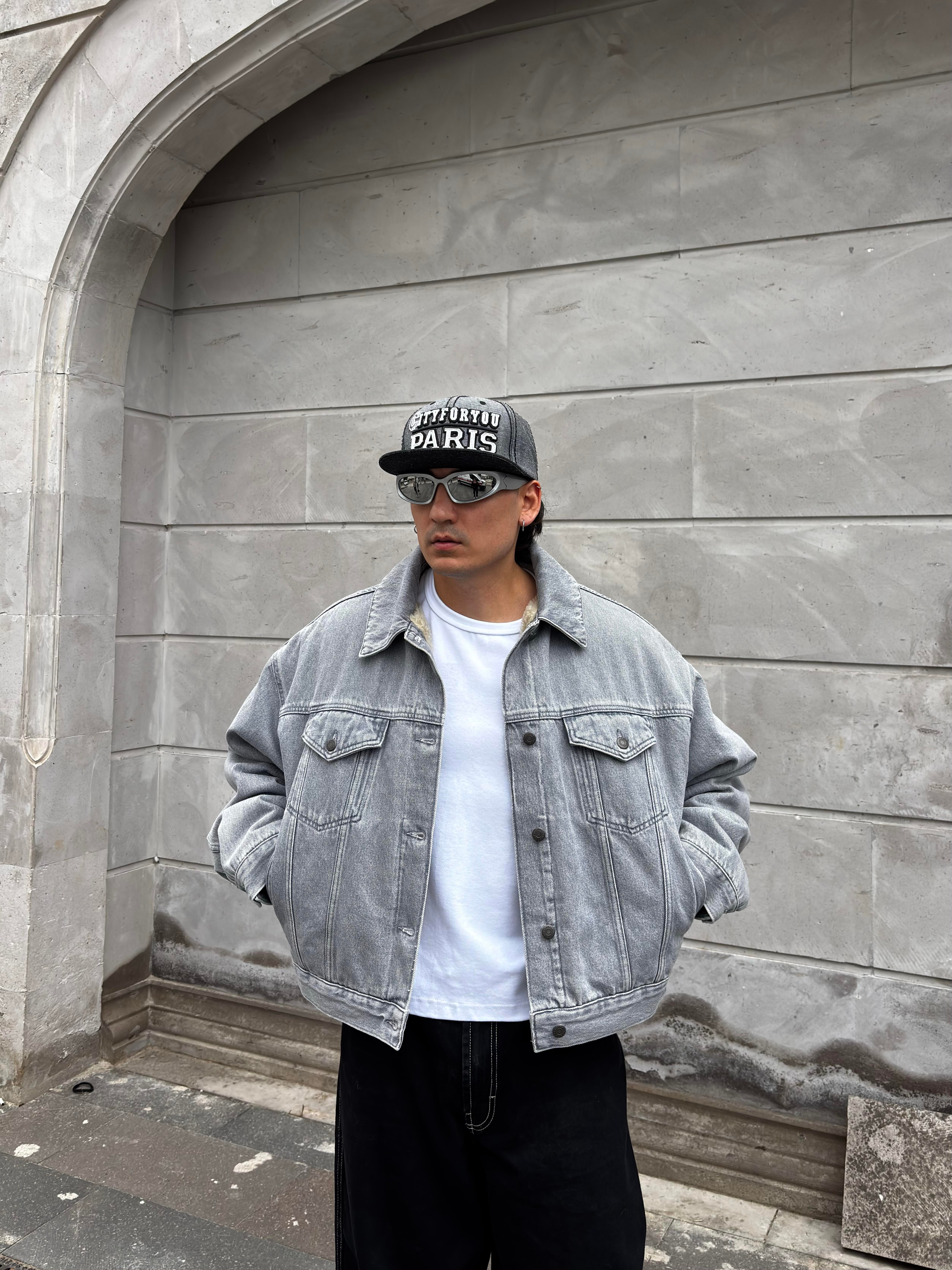 Premium Ultra Thick Denim Bomber Jacket