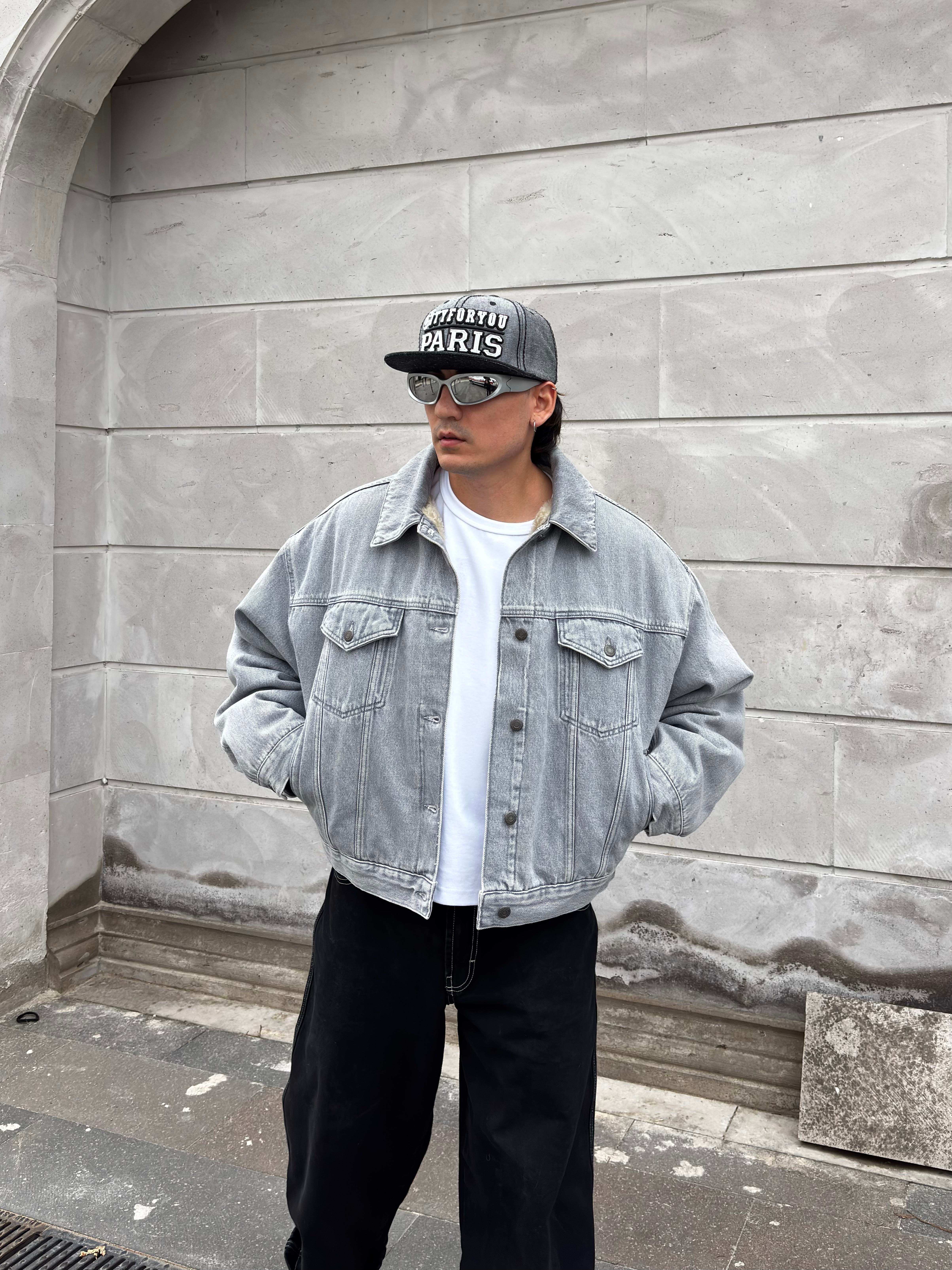 Premium Ultra Thick Denim Bomber Jacket