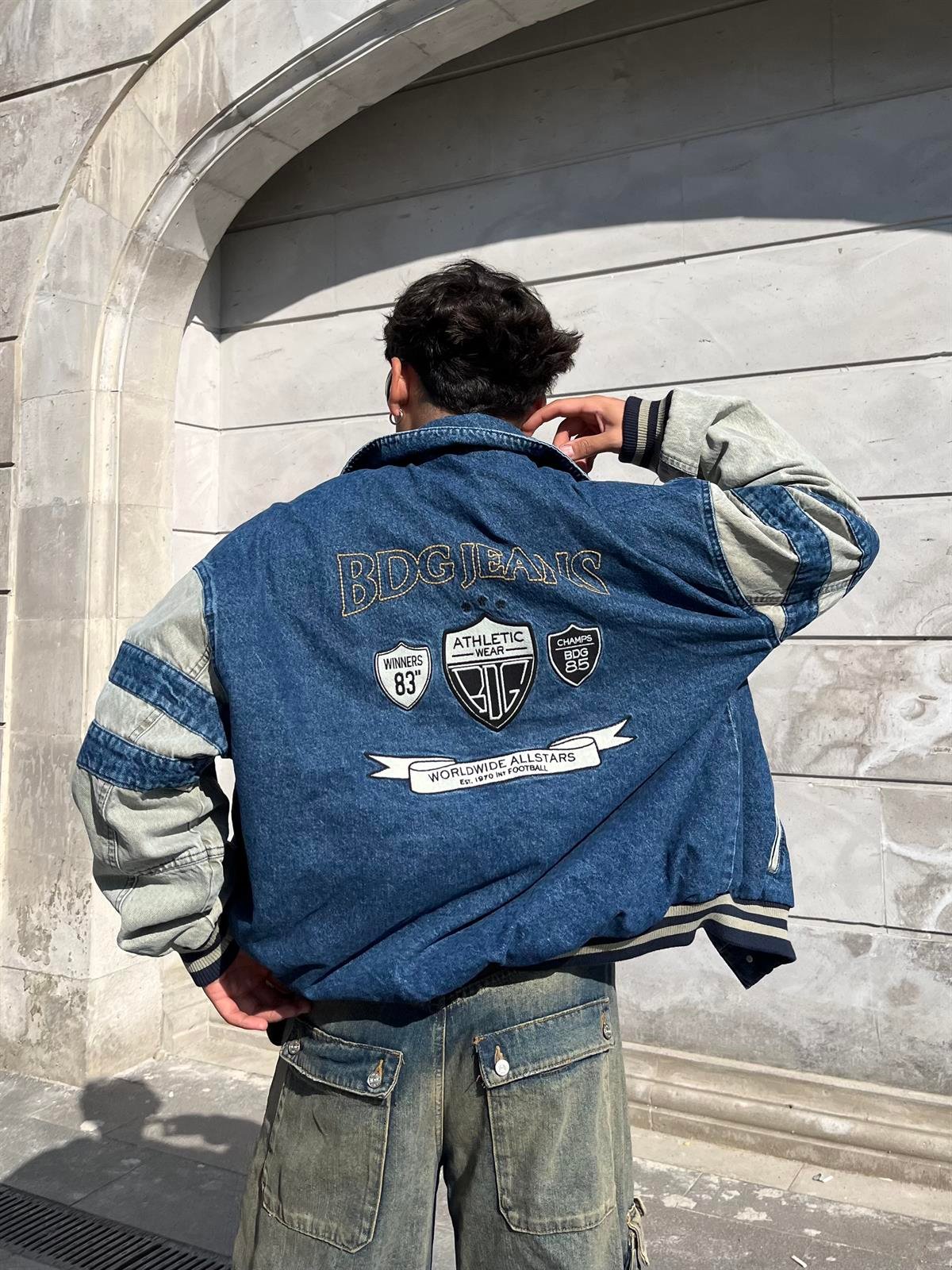 Premium Varsity Denim Jacket