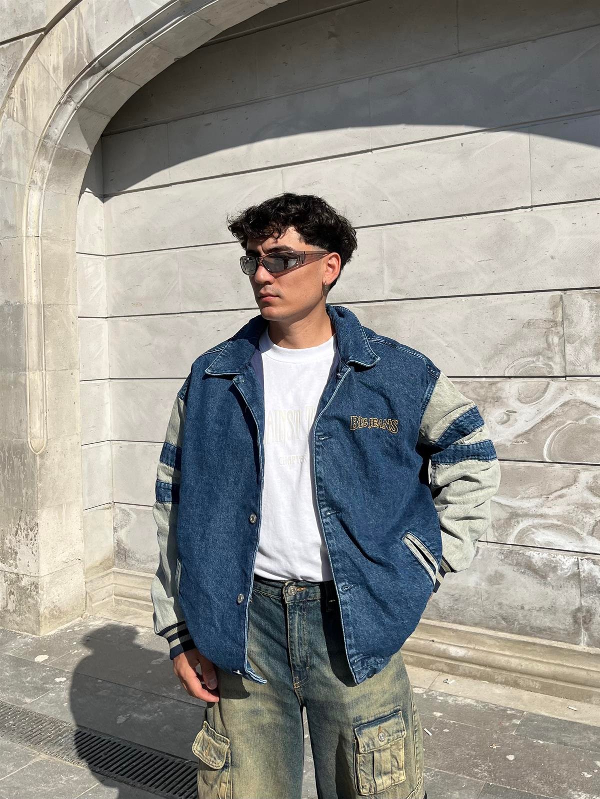Premium Varsity Denim Jacket