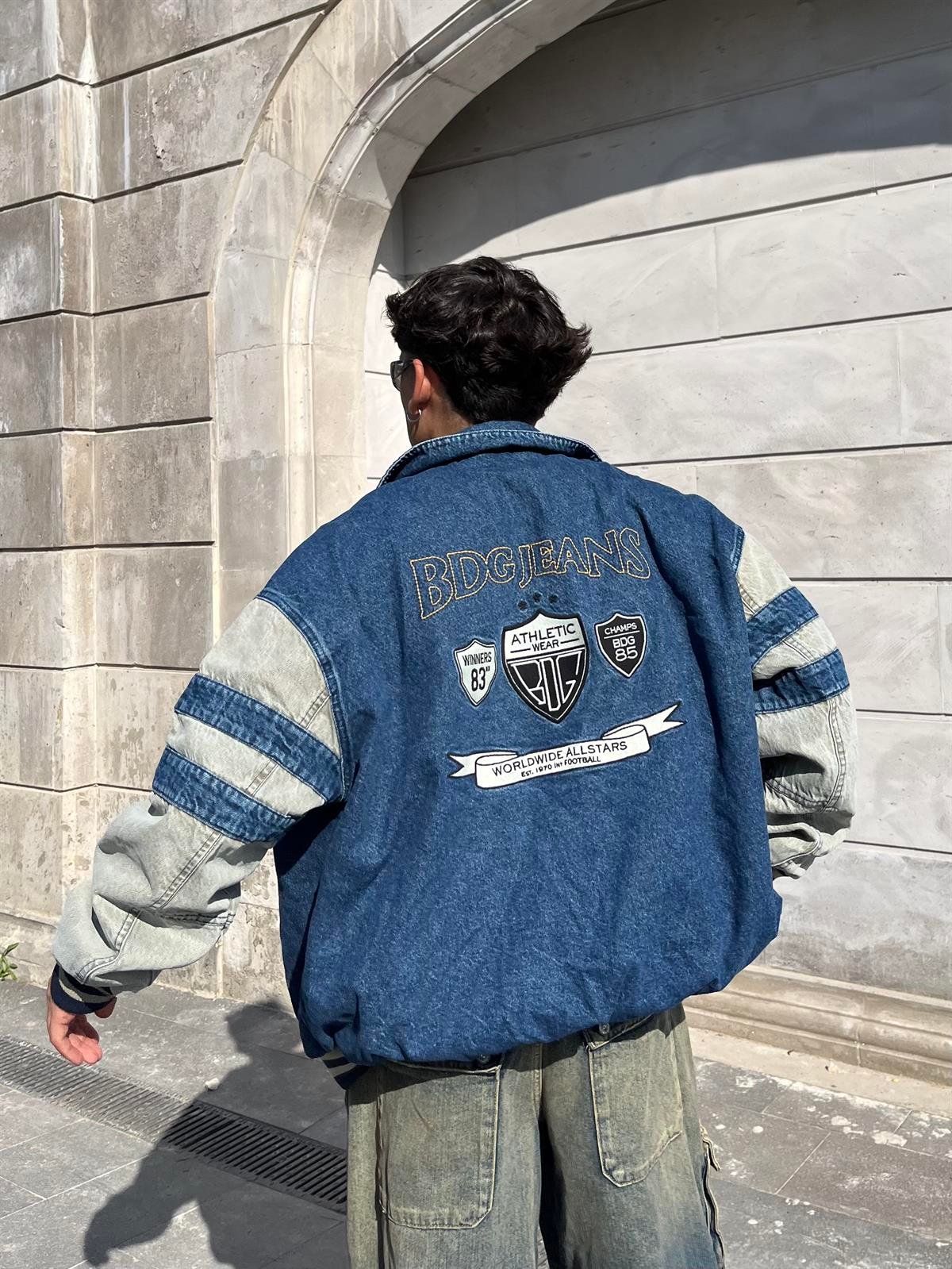 Premium Varsity Denim Jacket