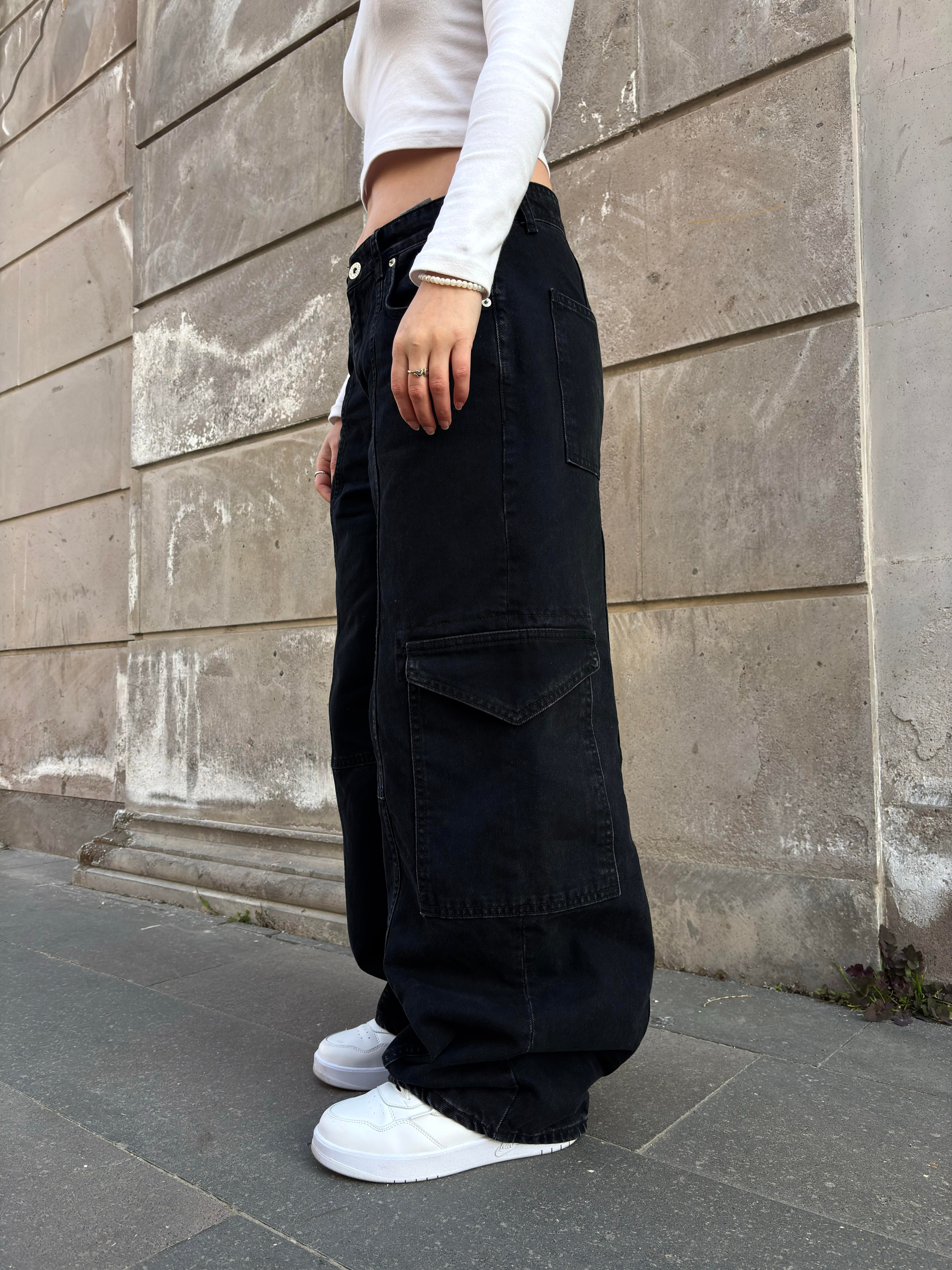 Premium Washed Black Mold Stance Cargo Jeans