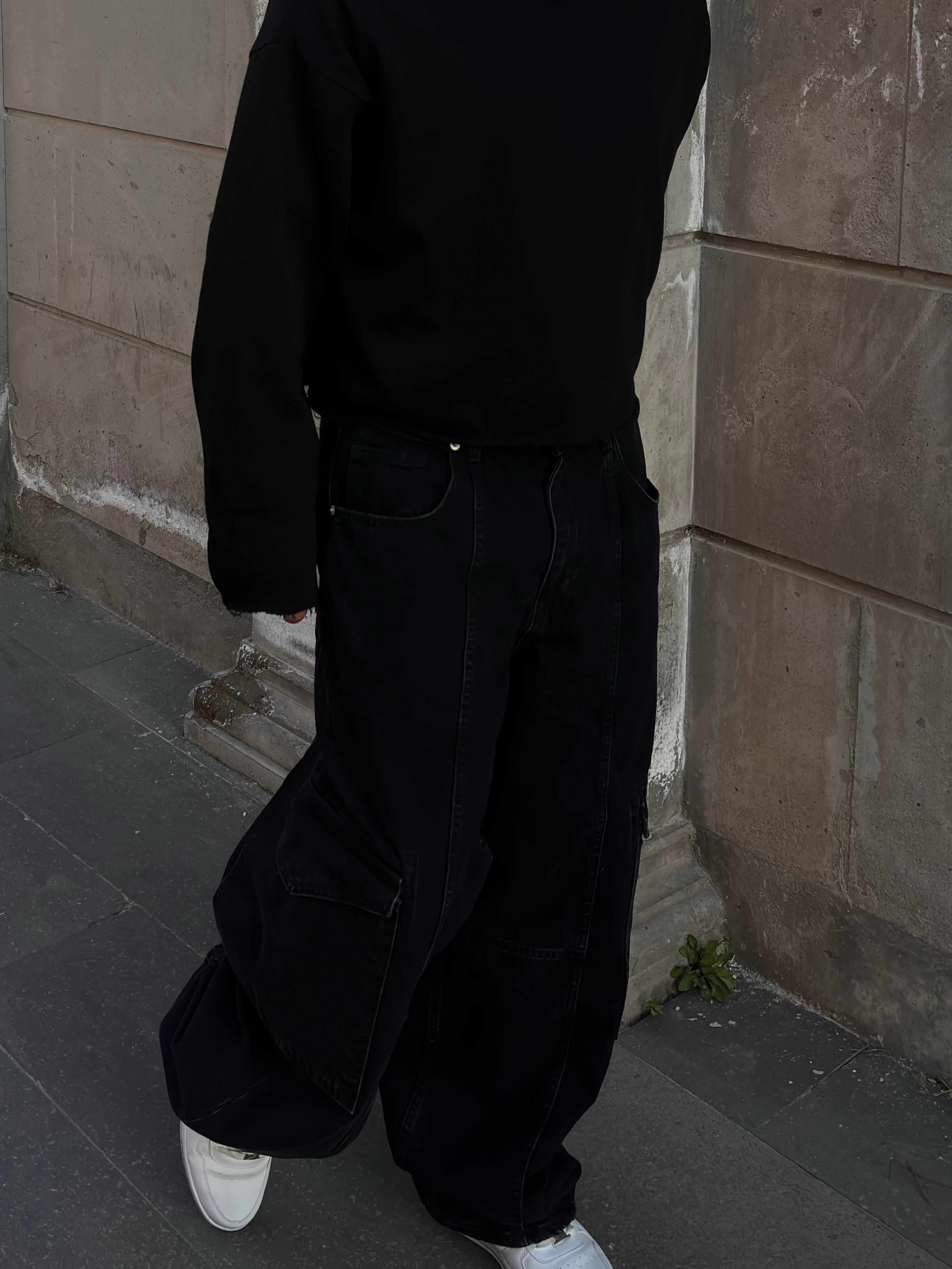 Premium Washed Black Mold Stance Cargo Jeans